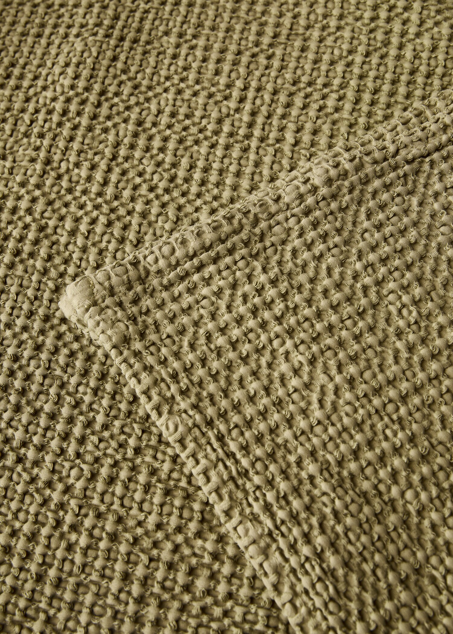 Sängöverkast i våfflad bomull garment-dyed för 180/200 cm säng - Detaljer om artikeln 2