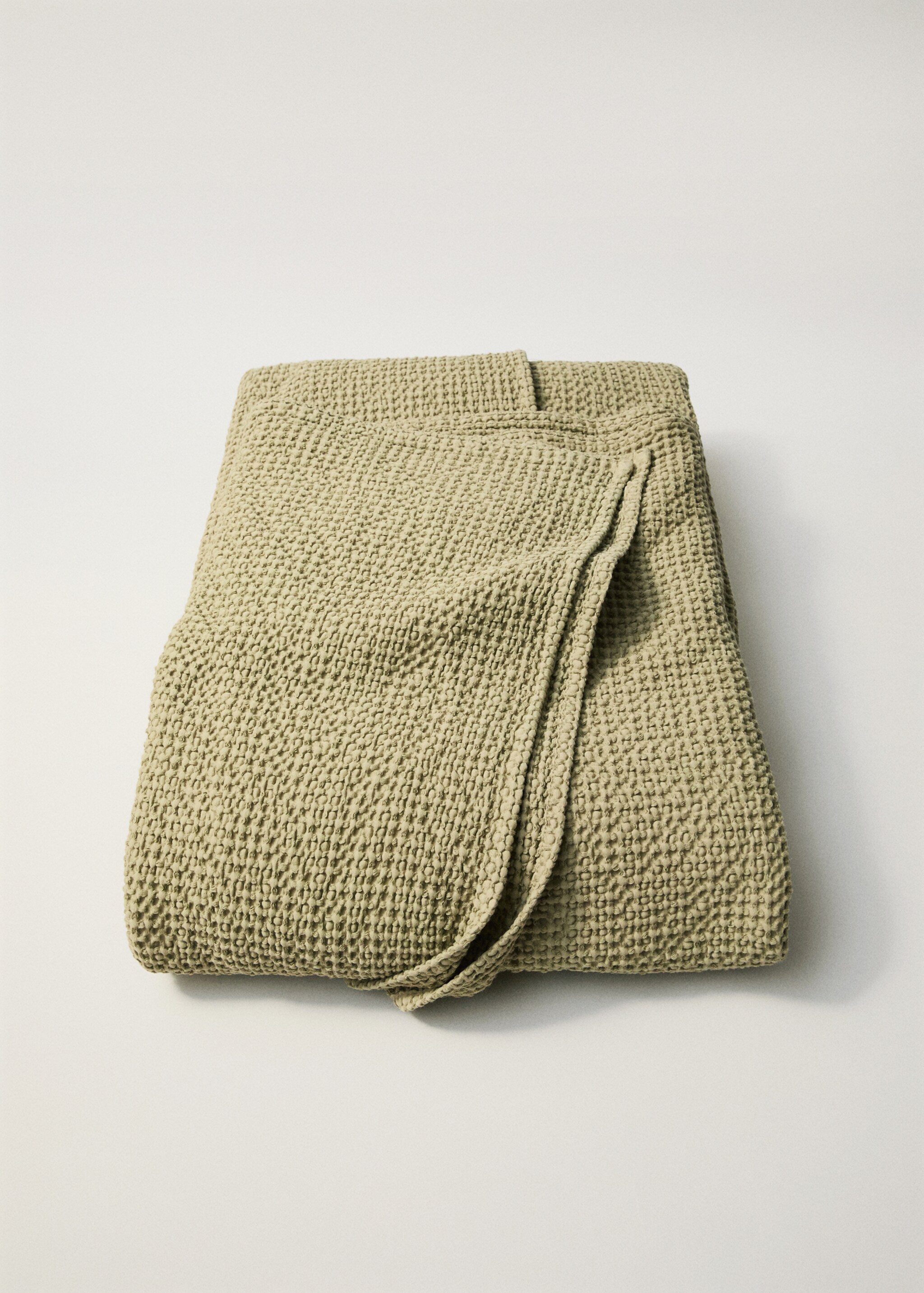 Cotton waffle garment-dyed bedspread for 180/200 cm bed - Details of the article 8