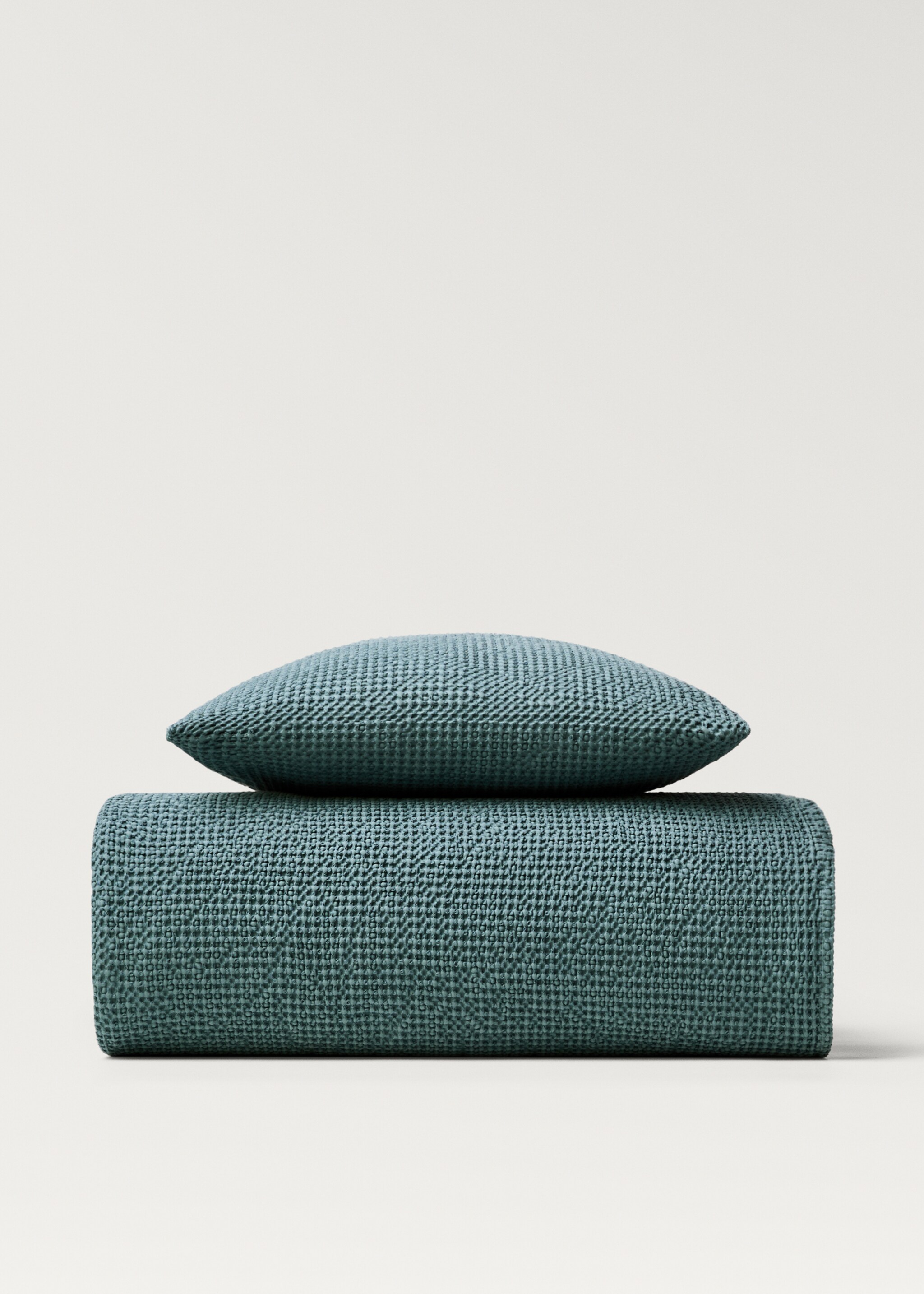 Stückgefärbte Tagesdecke aus Baumwolle für 180/200 cm Bett - Detail des Artikels 3