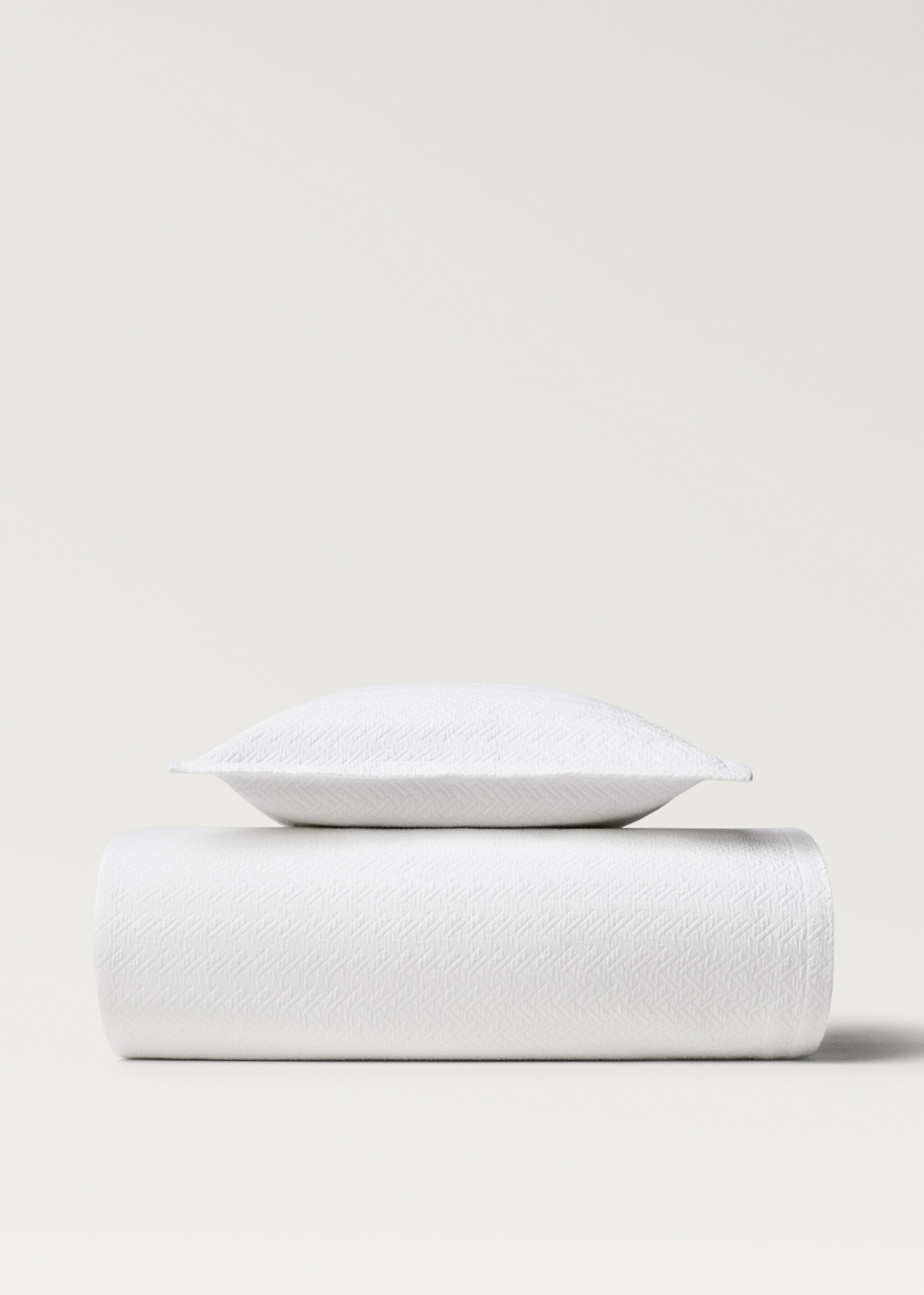 Colcha de jacquard geométrico de algodão (cama 130/150 cm) - Pormenor do artigo 3