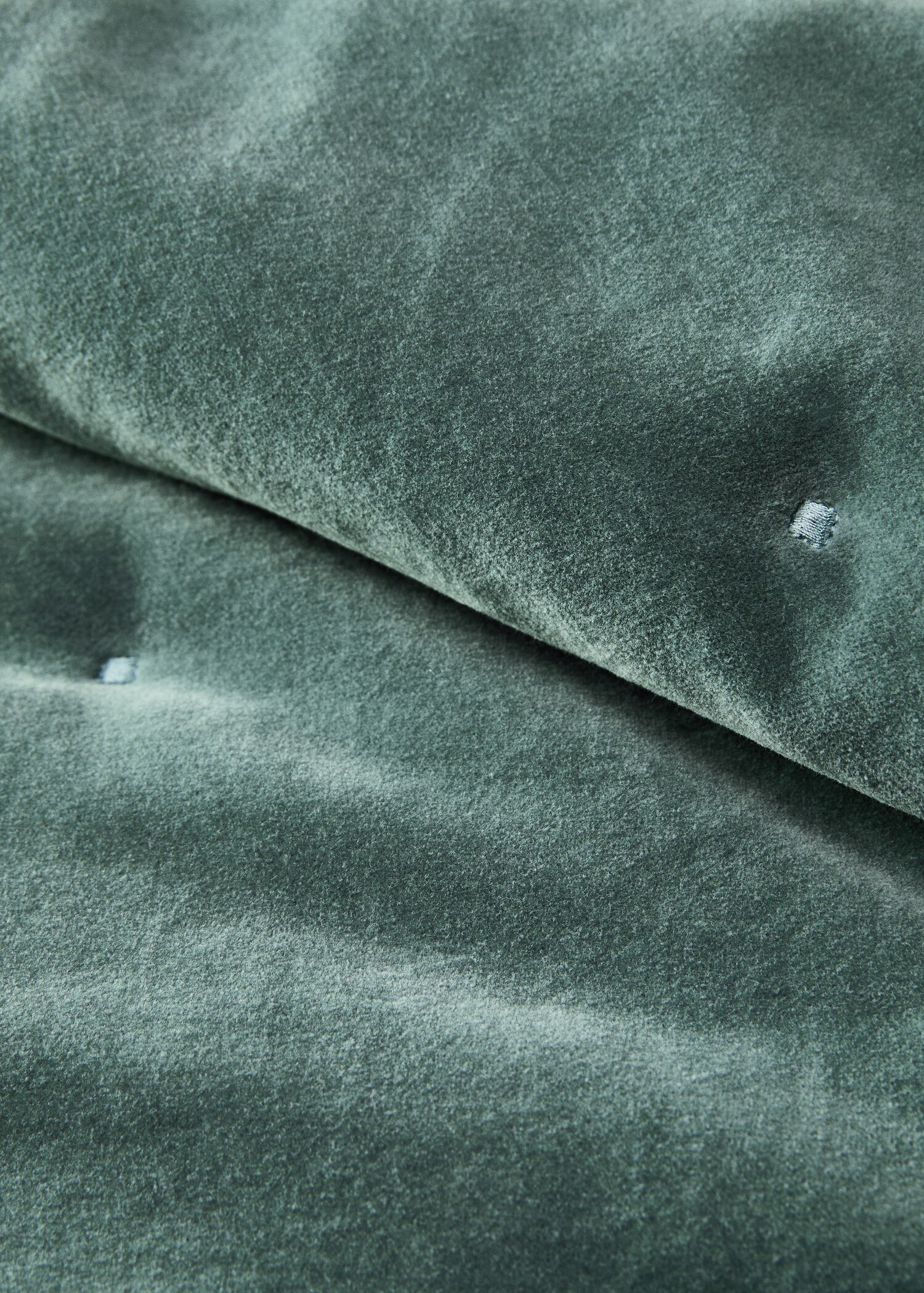 Bettüberwurf aus Baumwolle mit Samt, 85 x 200 cm - Detail des Artikels 1