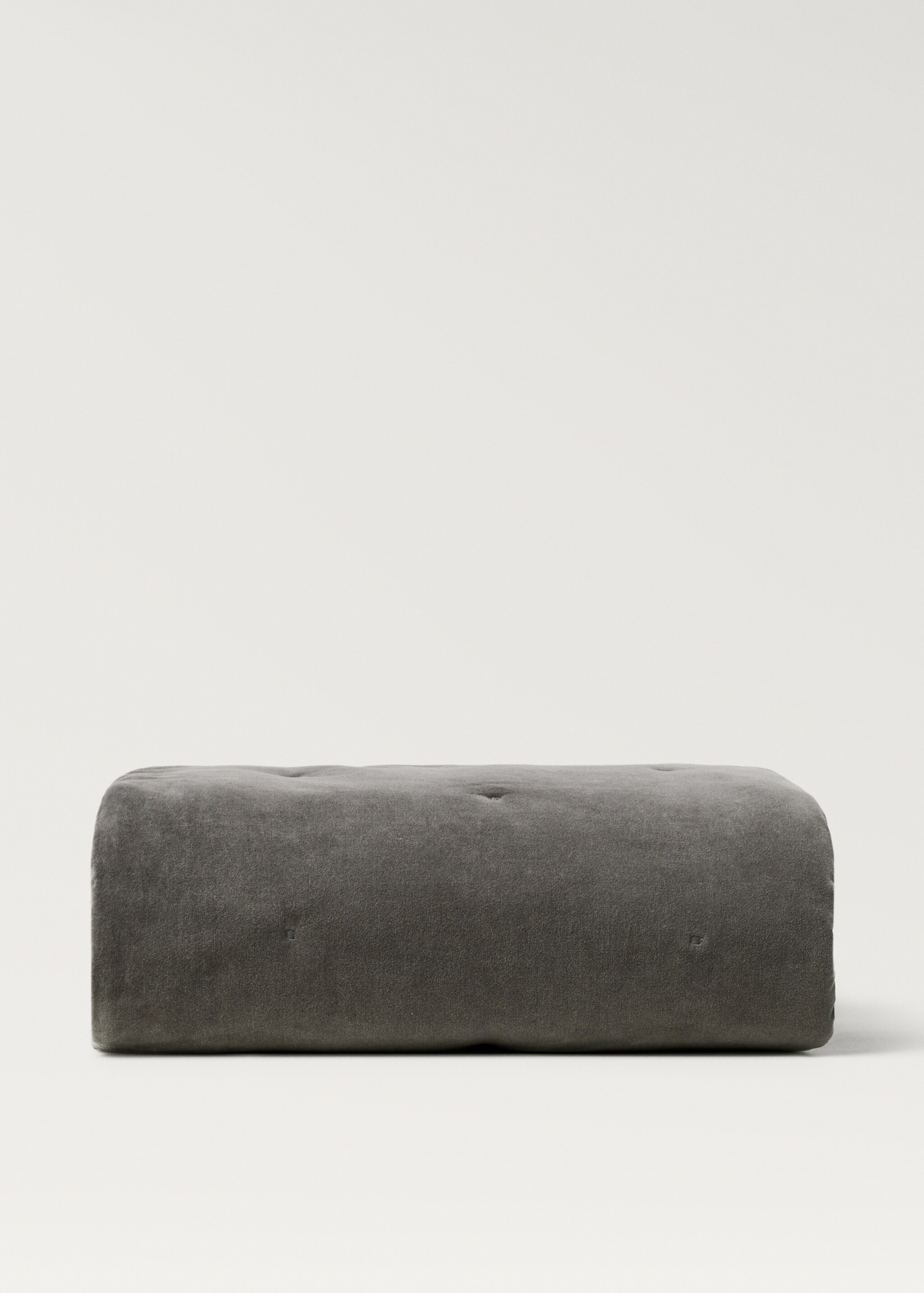 Cotton velvet bedspread for end of bed 85x200 cm - Article without model