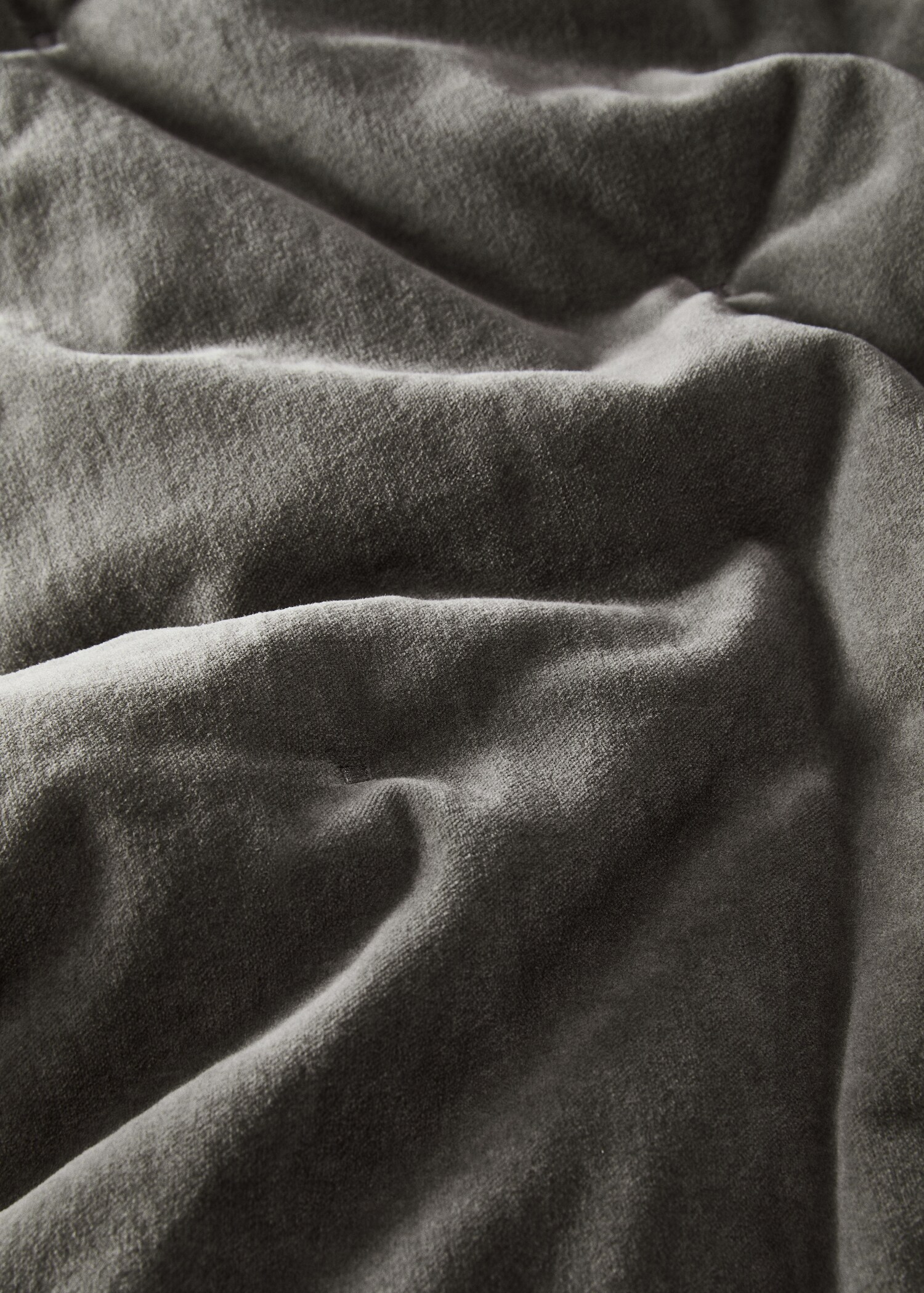 Bettüberwurf aus Baumwolle mit Samt, 85 x 200 cm - Detail des Artikels 3