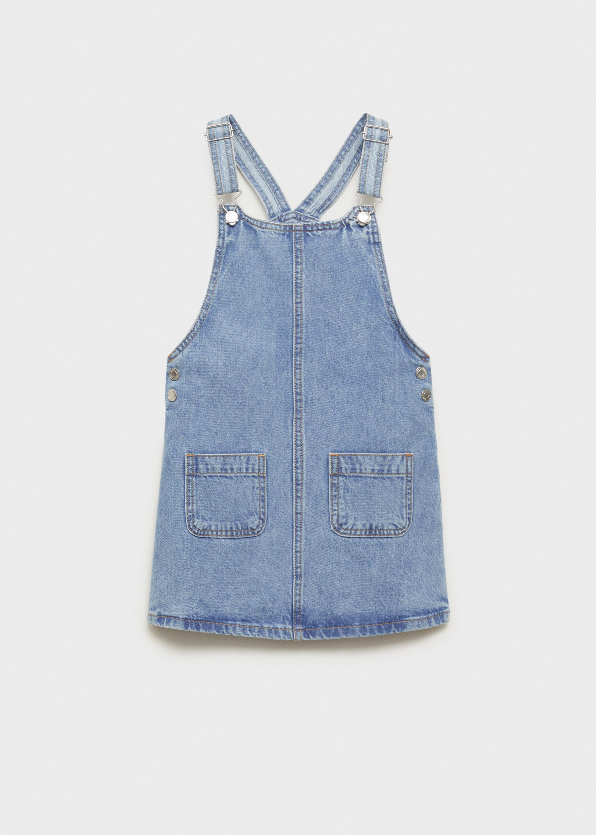 Short denim pinafore - Article without model