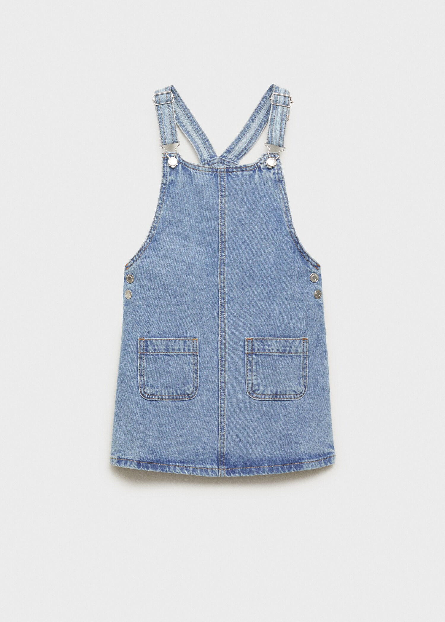 Short denim pinafore - Article without model