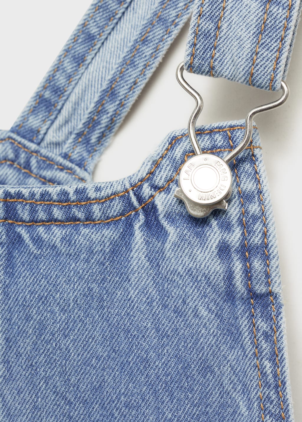 Short denim pinafore
