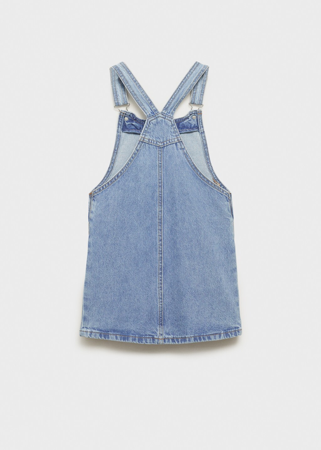 Short denim pinafore