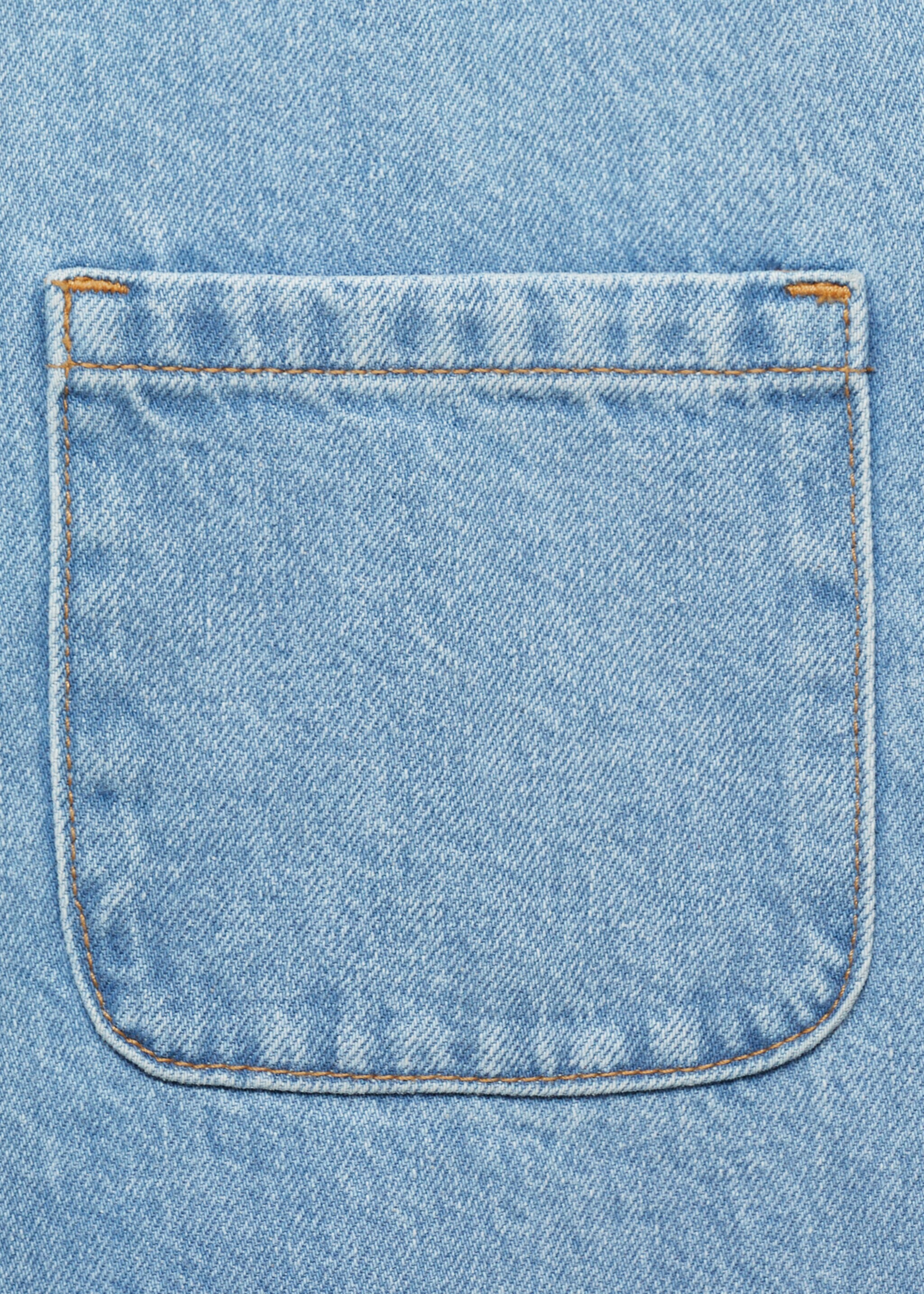 Long denim dungarees - Details of the article 0