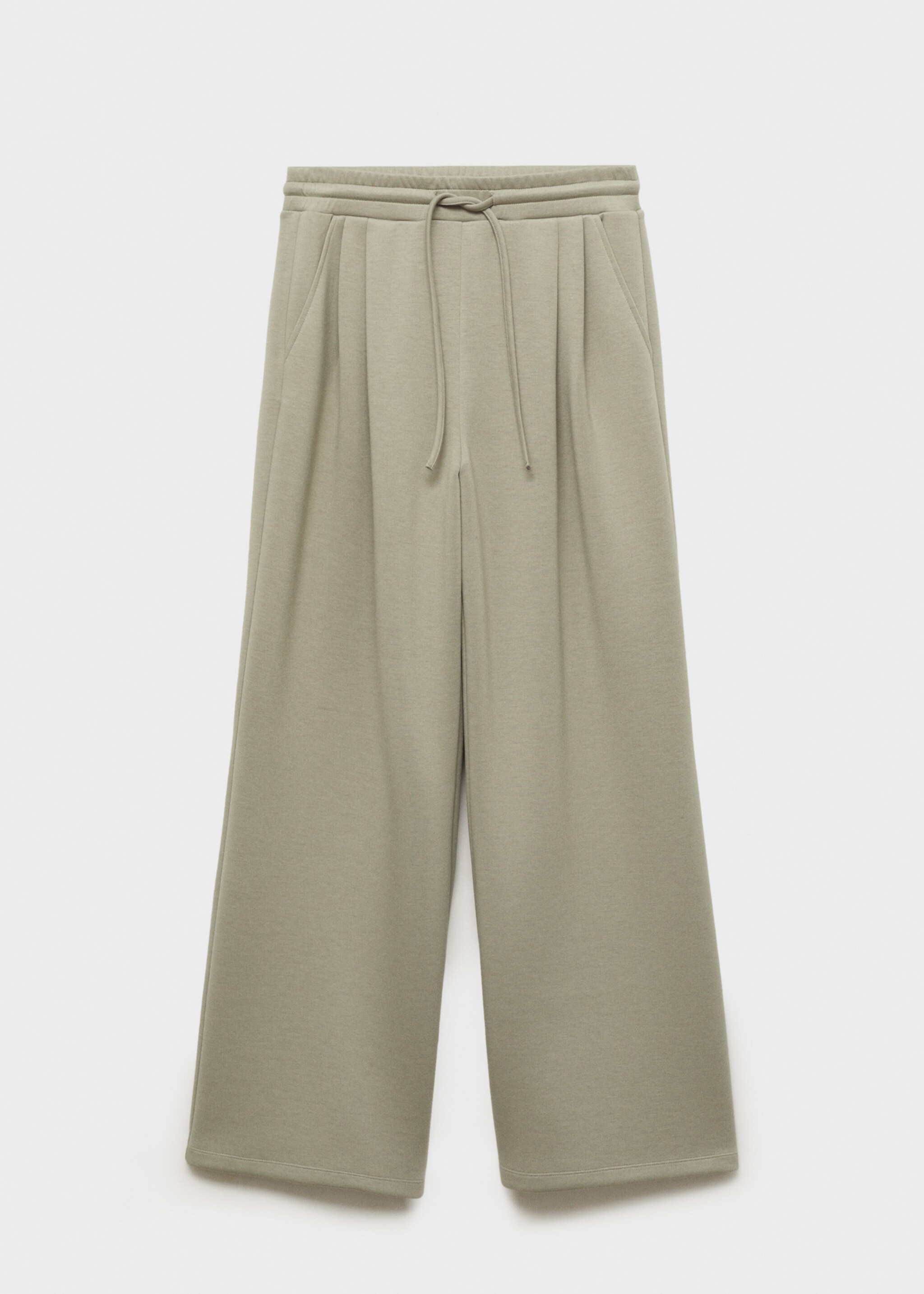 Wide-leg pleated jogger trousers - Article without model