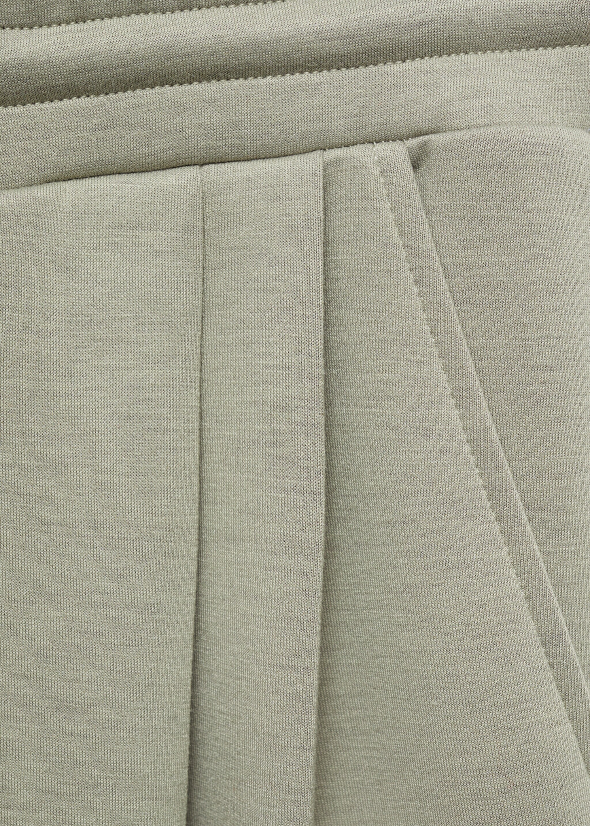 Wide-leg pleated jogger trousers - Details of the article 0