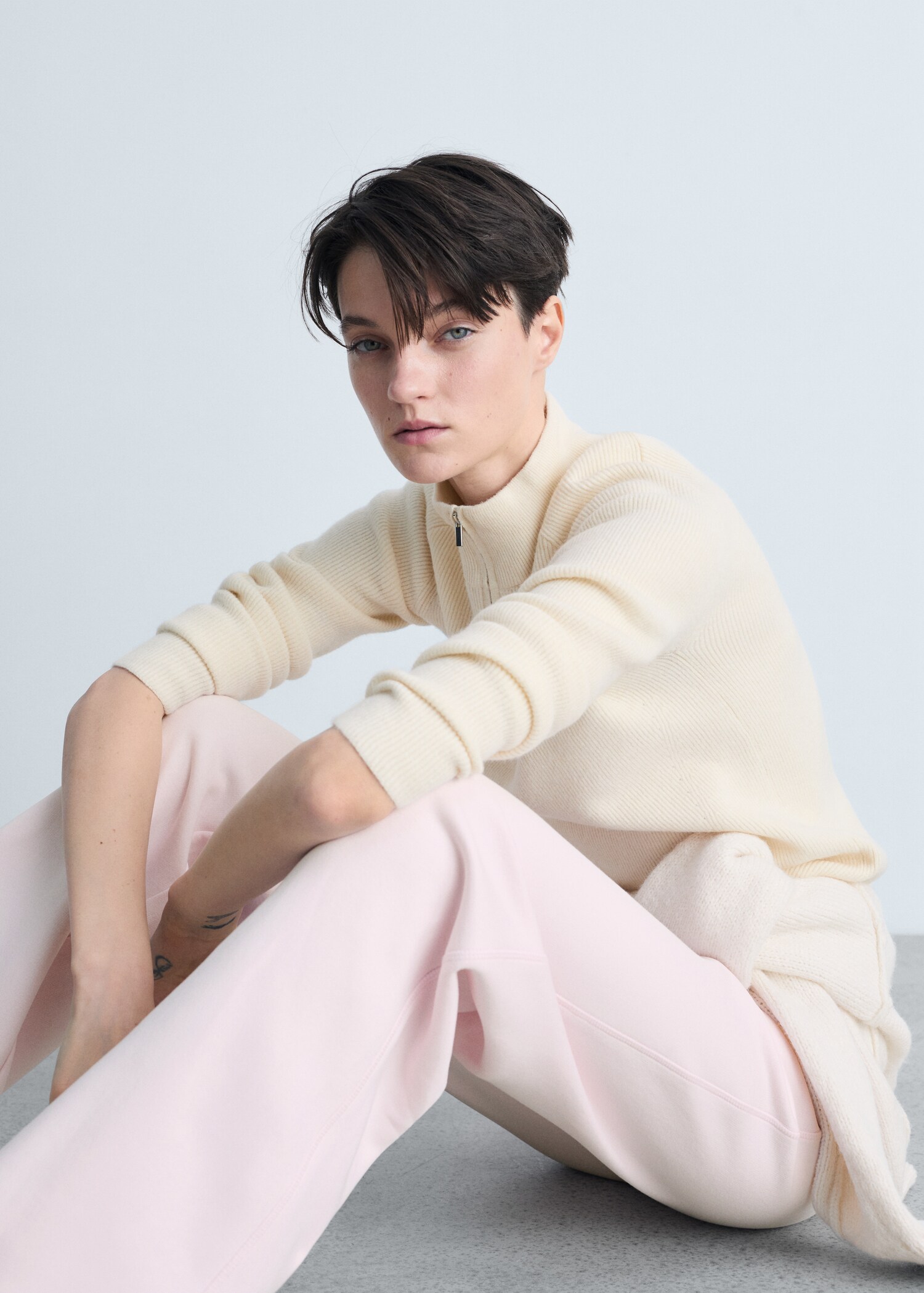 Wide-leg cotton joggers - Details of the article 2