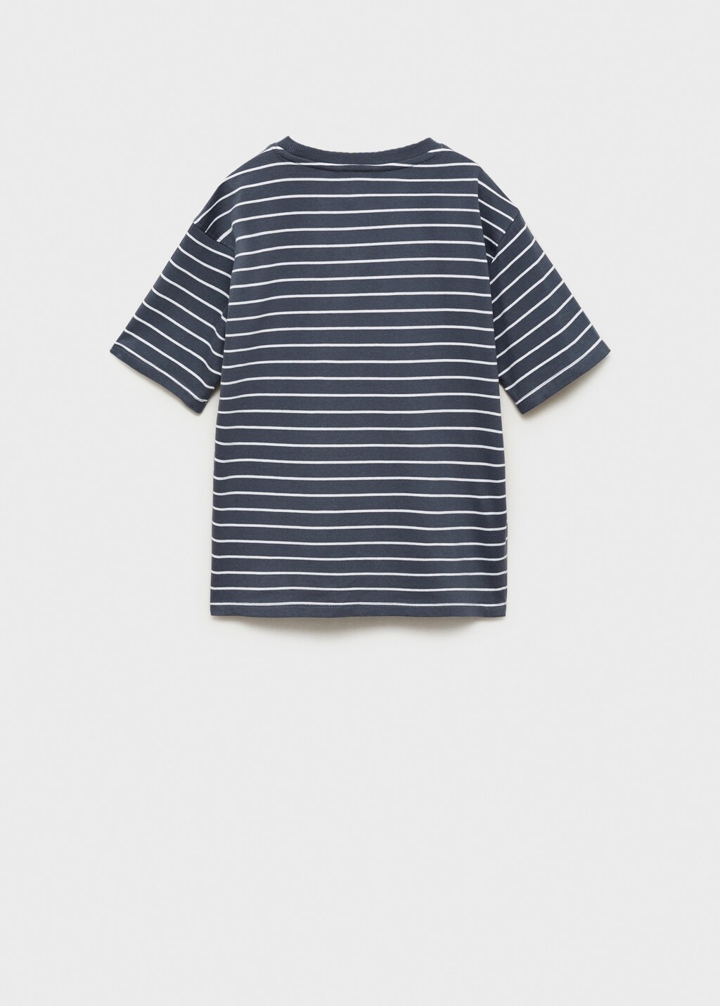 Striped t-shirt with contrasting collar - Kids | MANGO USA