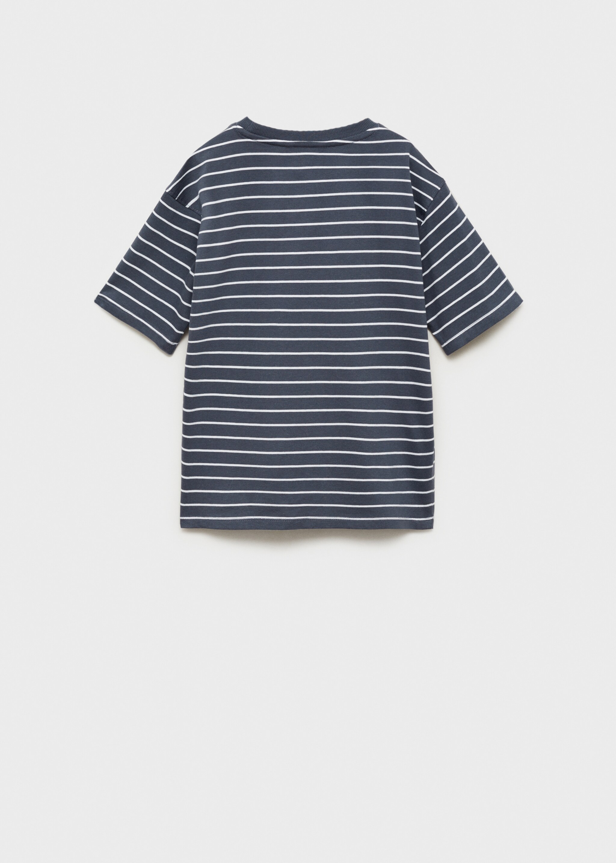 Striped cotton T-shirt - Reverse of the article