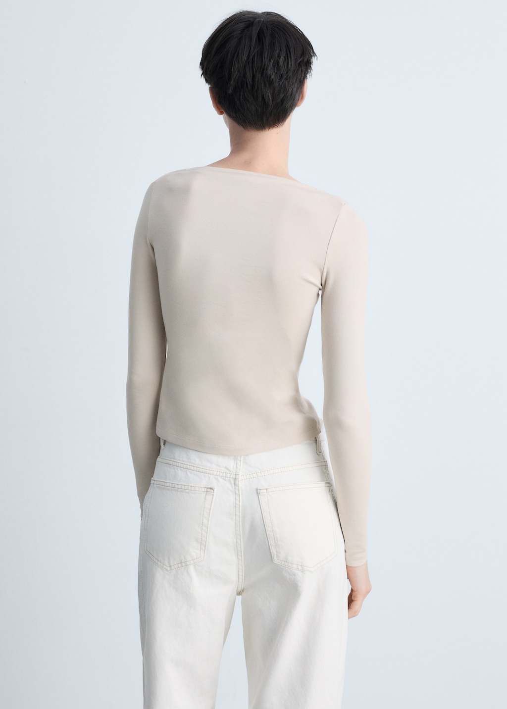 ALEXIA STAM☆ Side Gather Boat Neck Tee Side Gather Boat Neck Tee | ALEXIA STAM