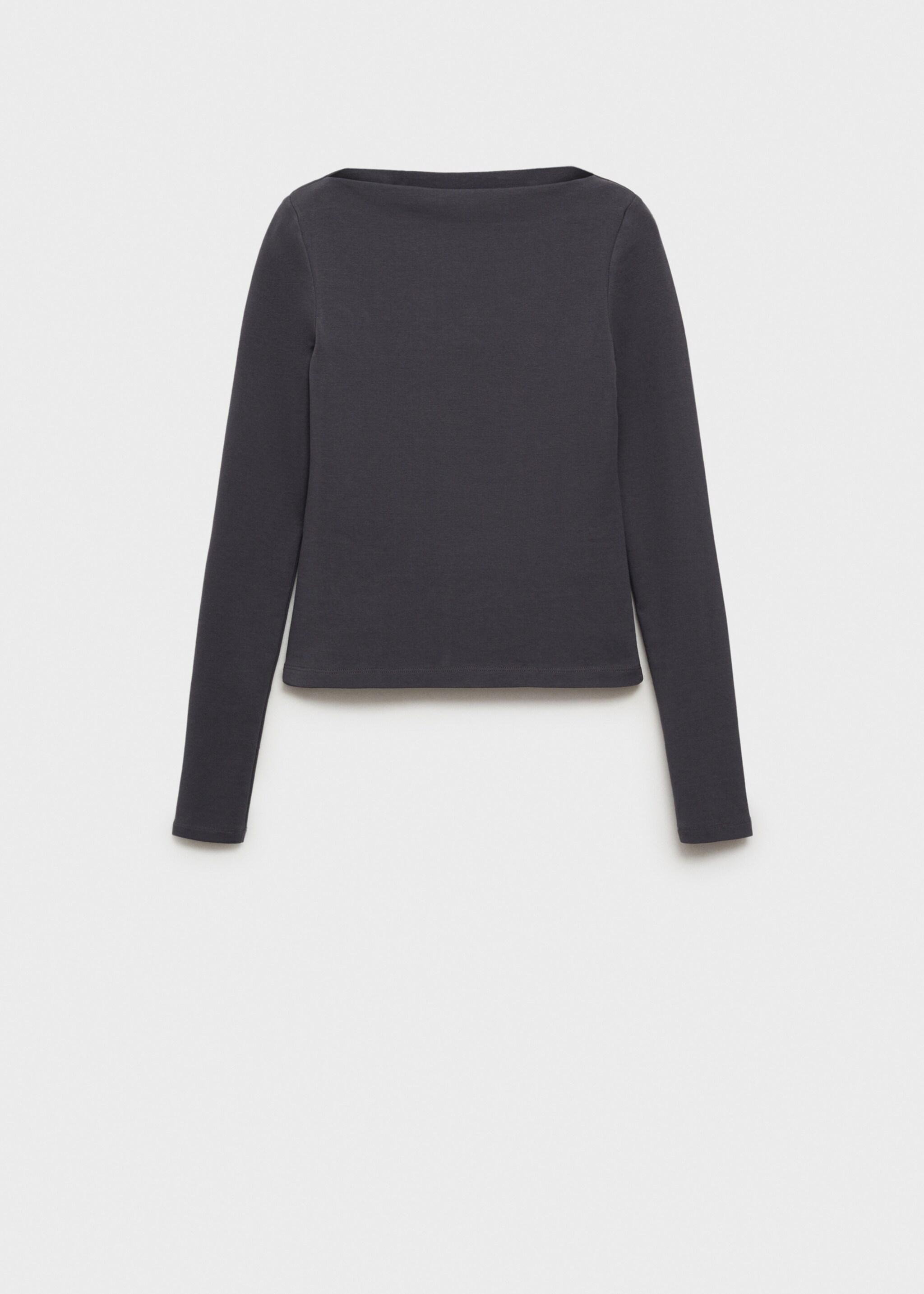 Cotton boat neck t-shirt - Article without model