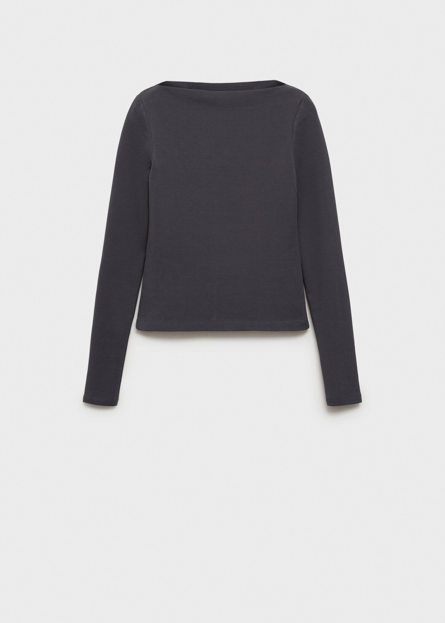 Cotton boat neck t-shirt - Article without model