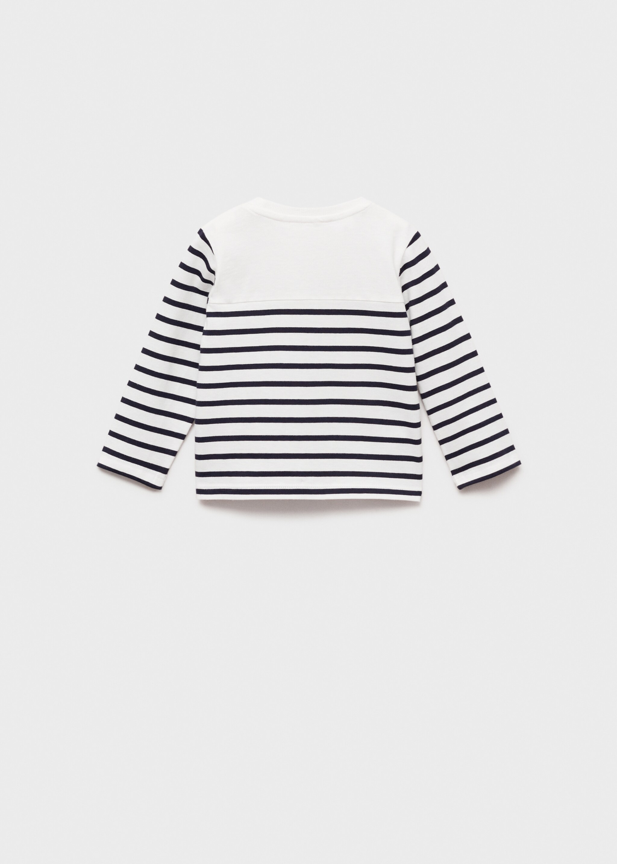 Langärmliges T-Shirt mit Streifen - Rückseite des Artikels