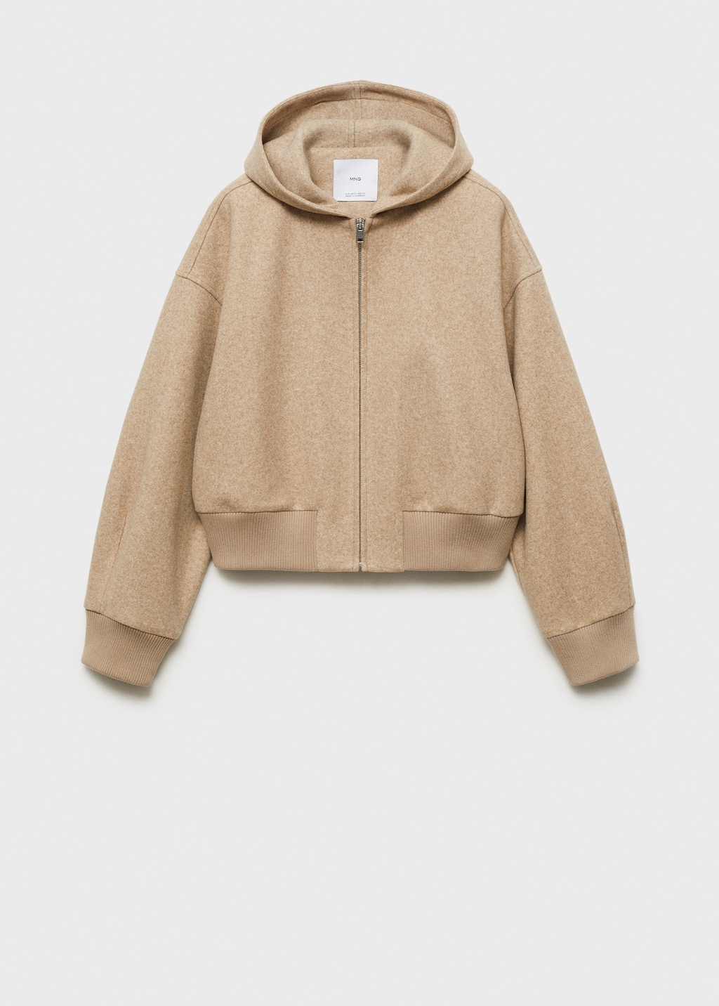 Cropped sweatshirt with zipper - Women | MANGO USA Cropped sweatshirt with zipper - Women | MANGO USA