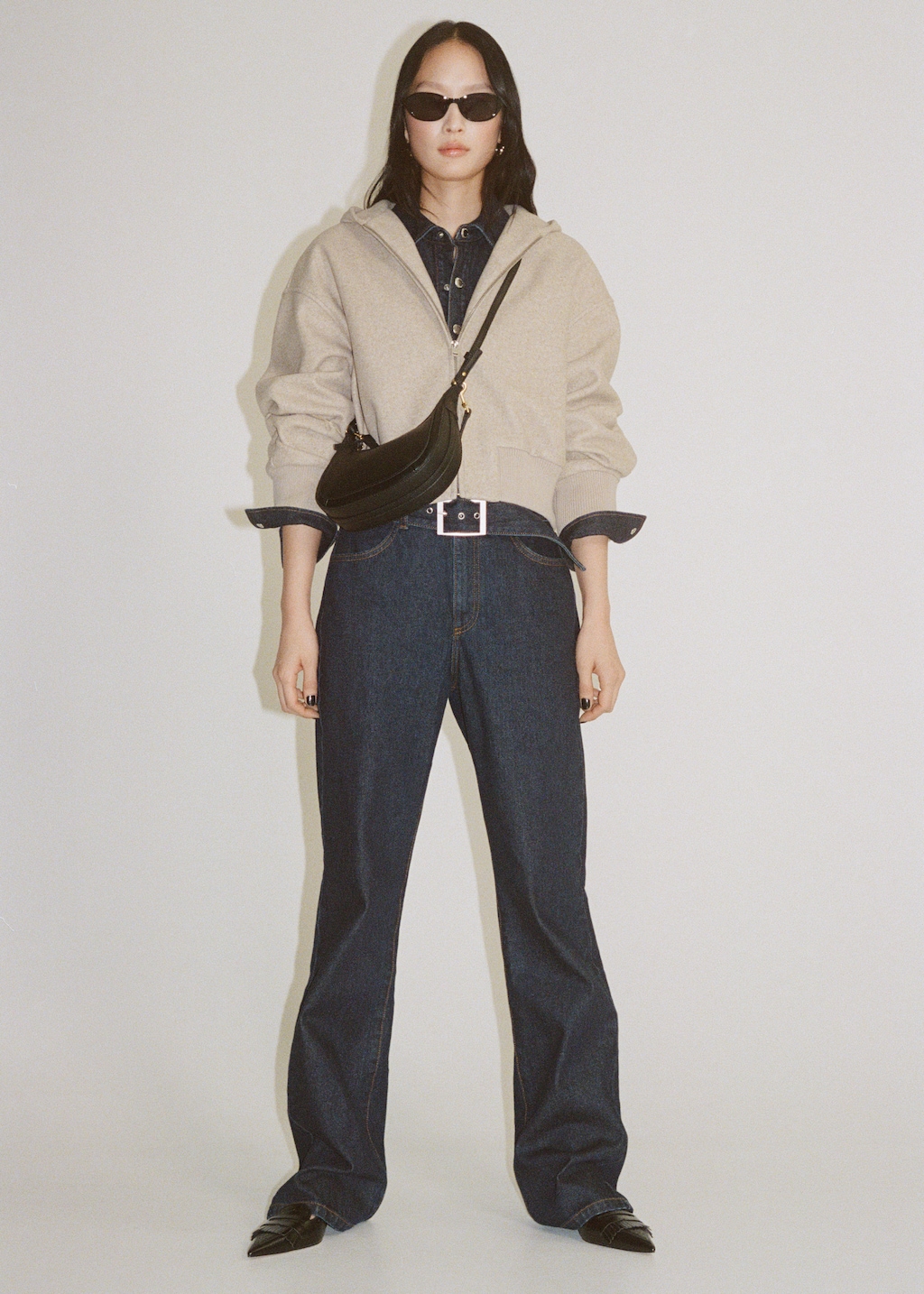 Thumbnail of Oversized hooded jacket - Sand