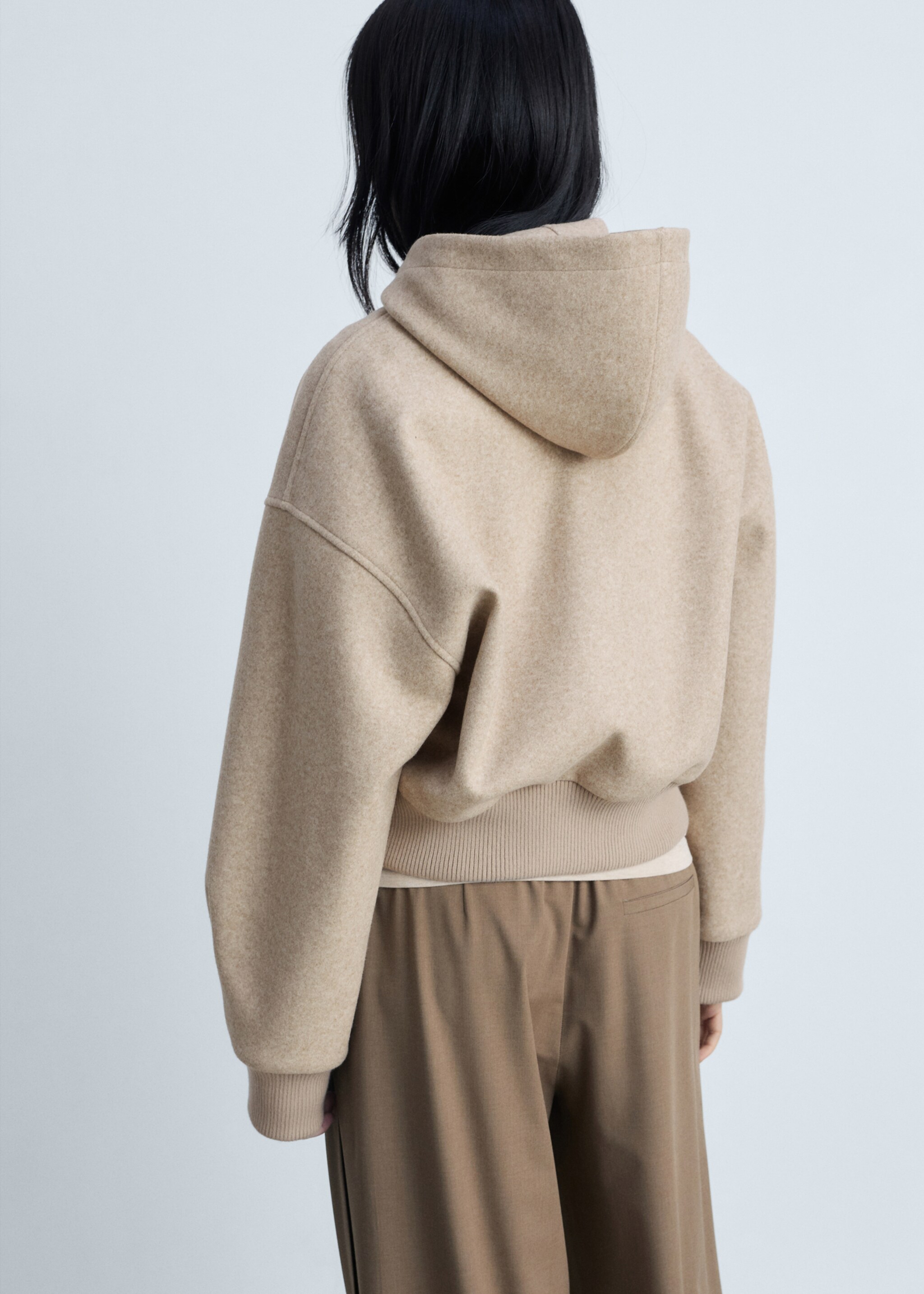 Veste oversize capuche - Verso de l’article