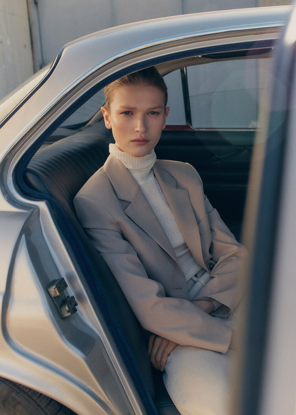 Structured straight-fit blazer