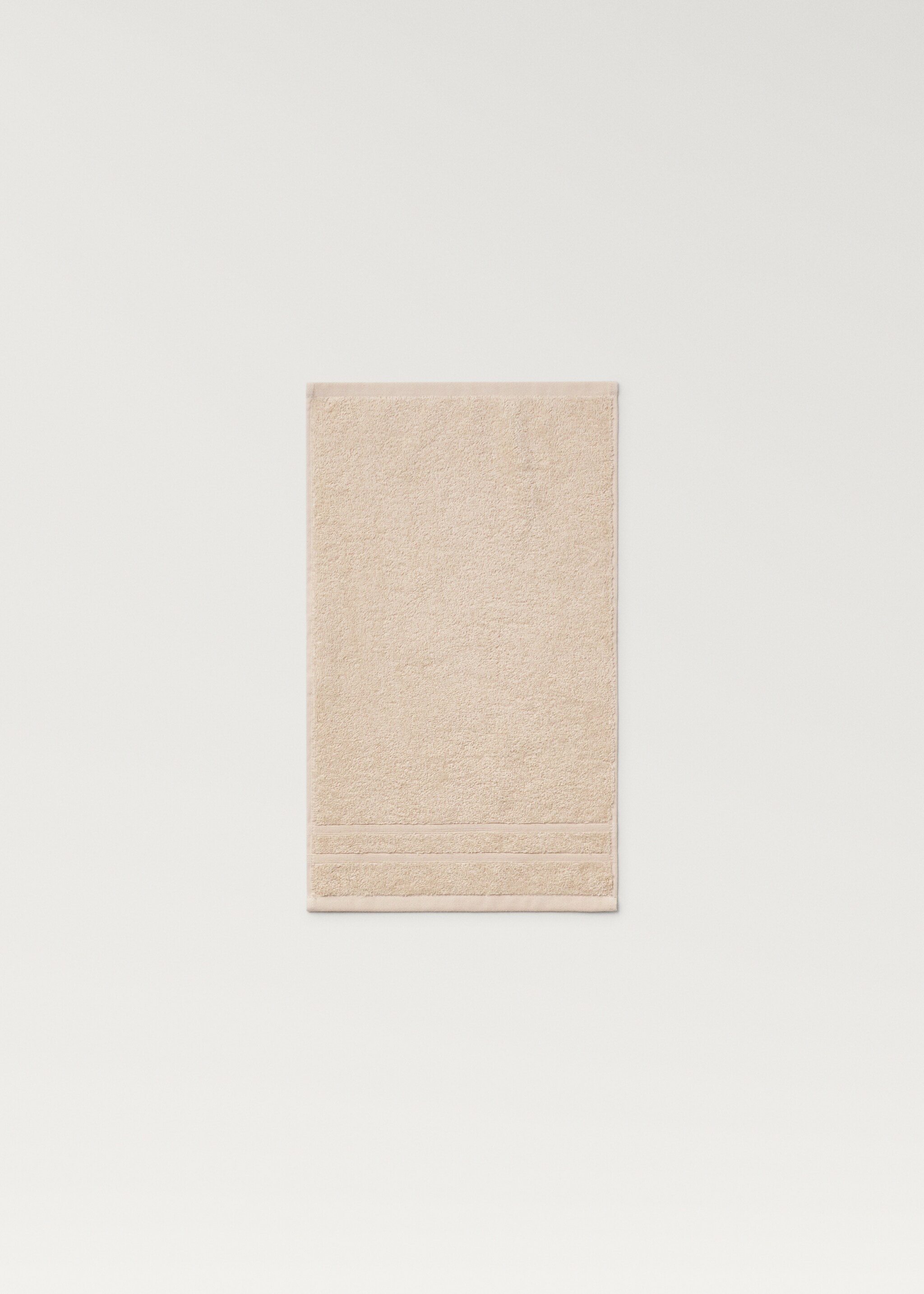 Terry cotton face towel - Article without model, Peach. Ref: 87043294-00.