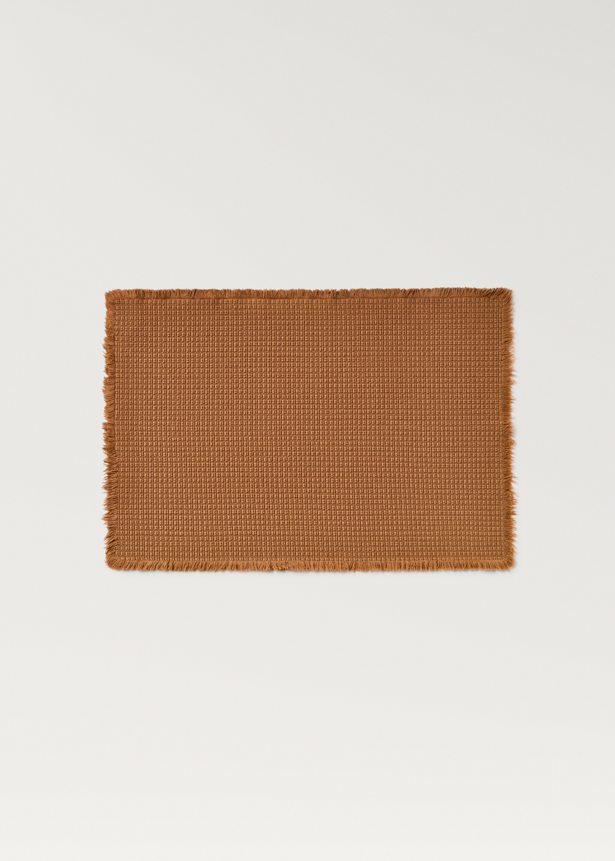 Geometric fringed bath rug - Article without model