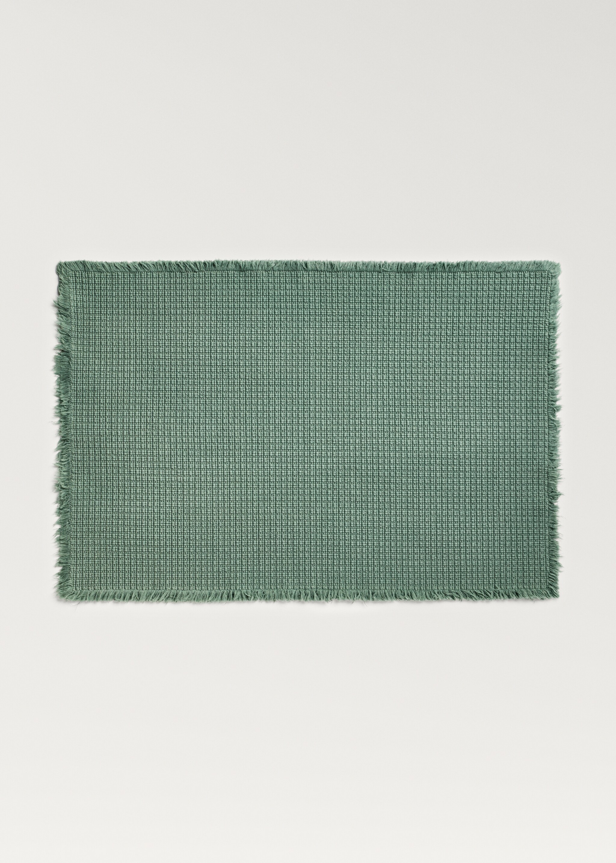 Geometric fringed bath rug - Article without model