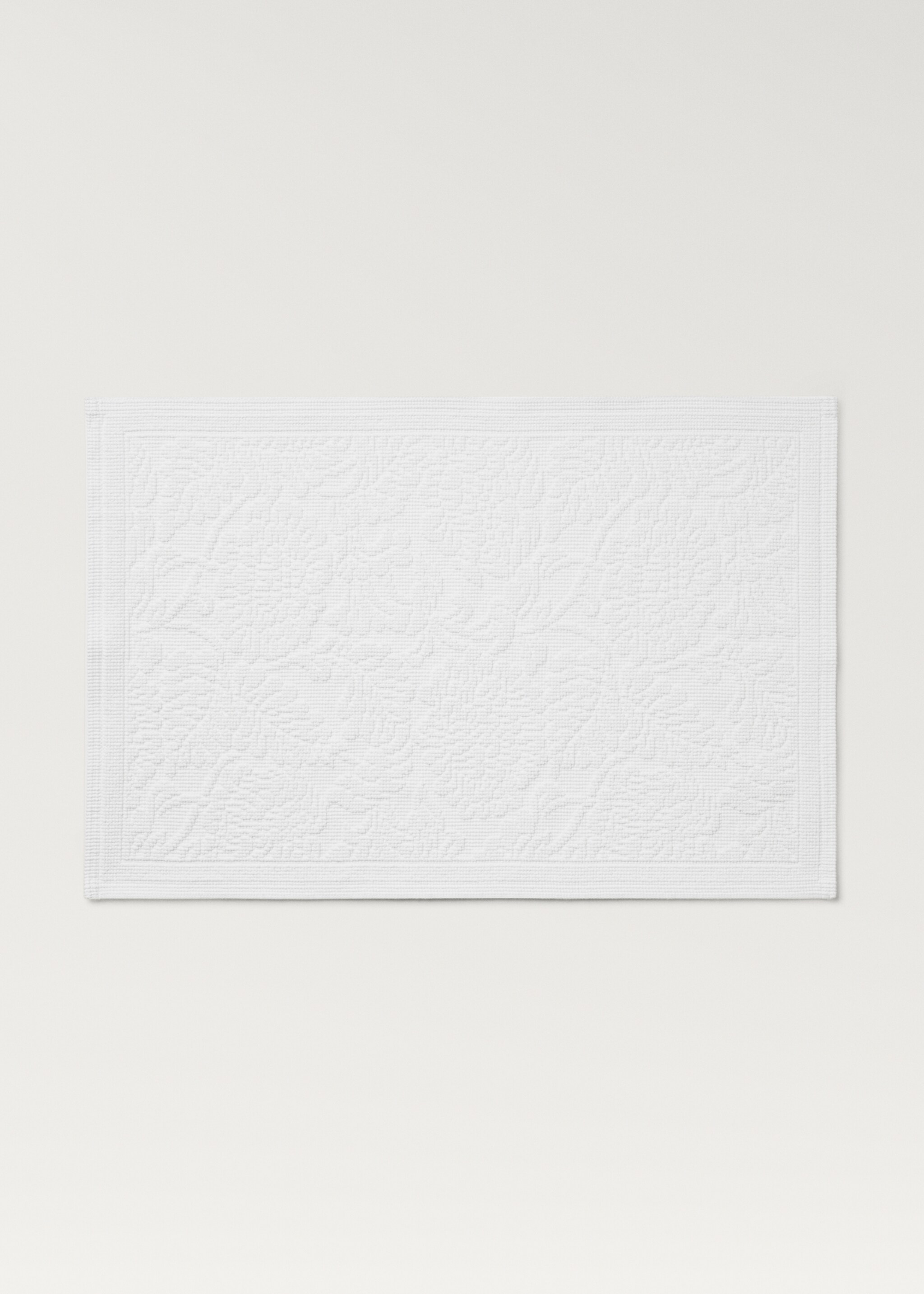 Floral jacquard bath mat - Article without model
