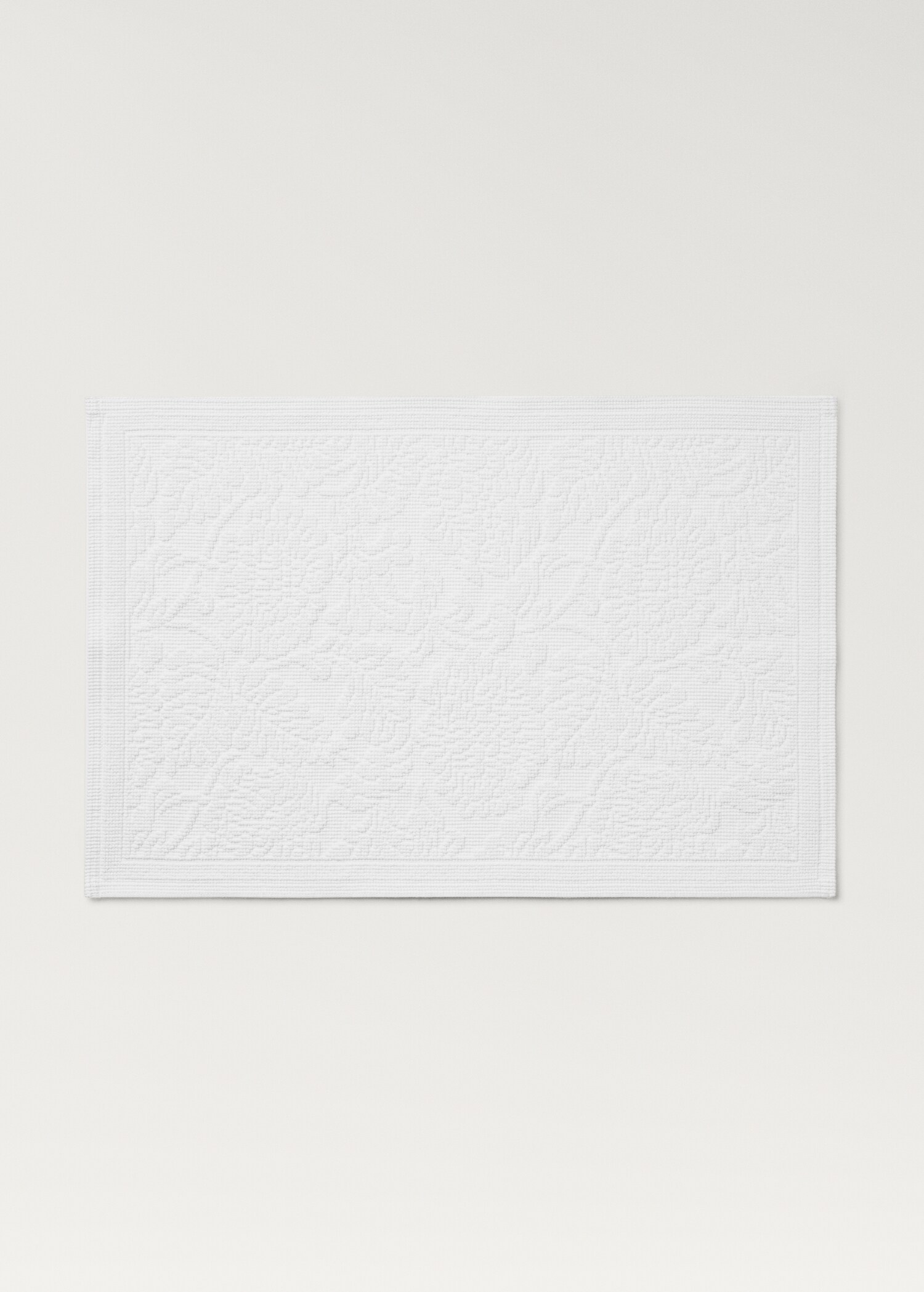 Floral jacquard bath mat - Article without model
