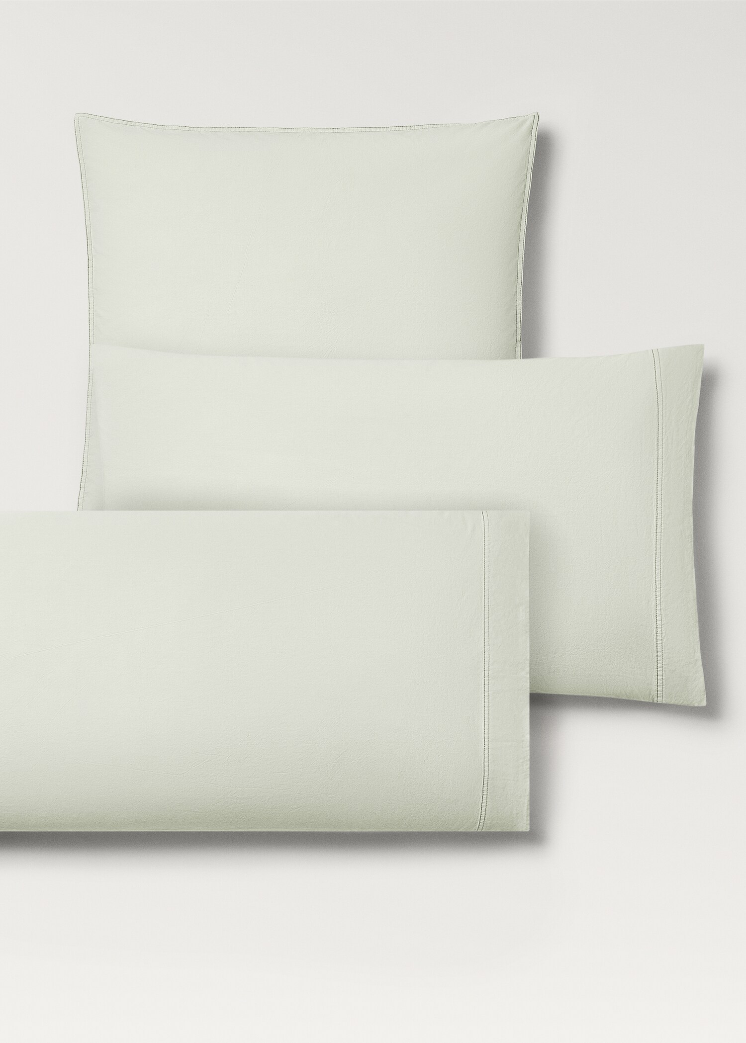 Funda almohada infantil algodón lavado doble pespunte 45x110 cm - Detalle del artículo 3