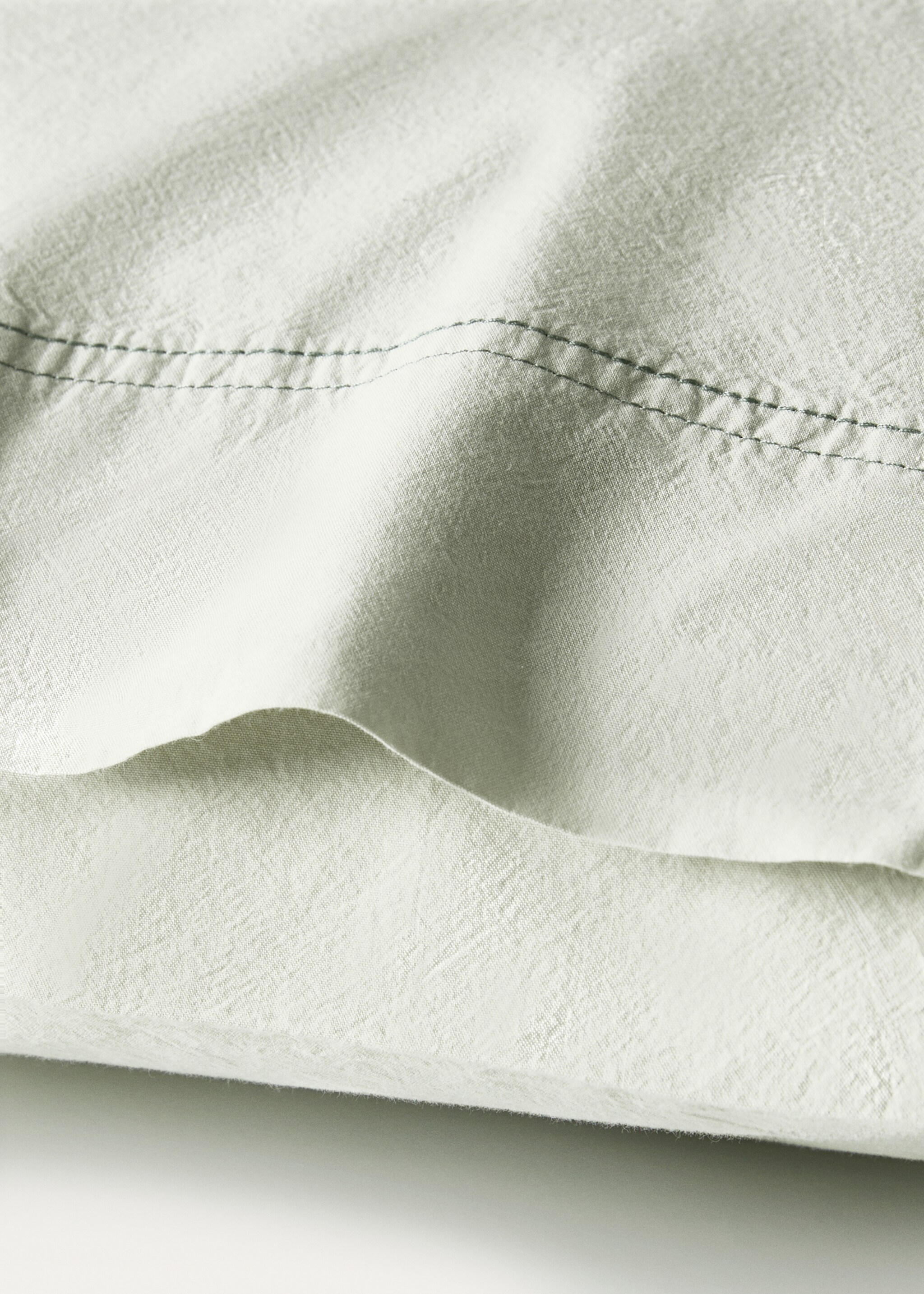 Children's washed cotton double-stitched pillowcase 50x75 cm - Details of the article 1, Forest Green. Ref: 87043318-00.