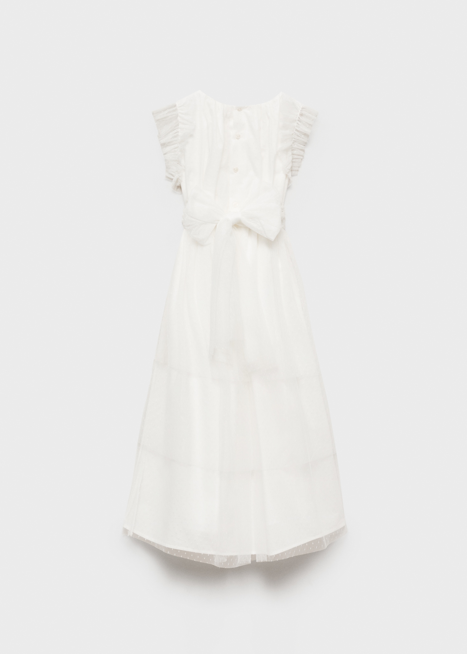 Ruffle plumeti dress - Reverse of the article