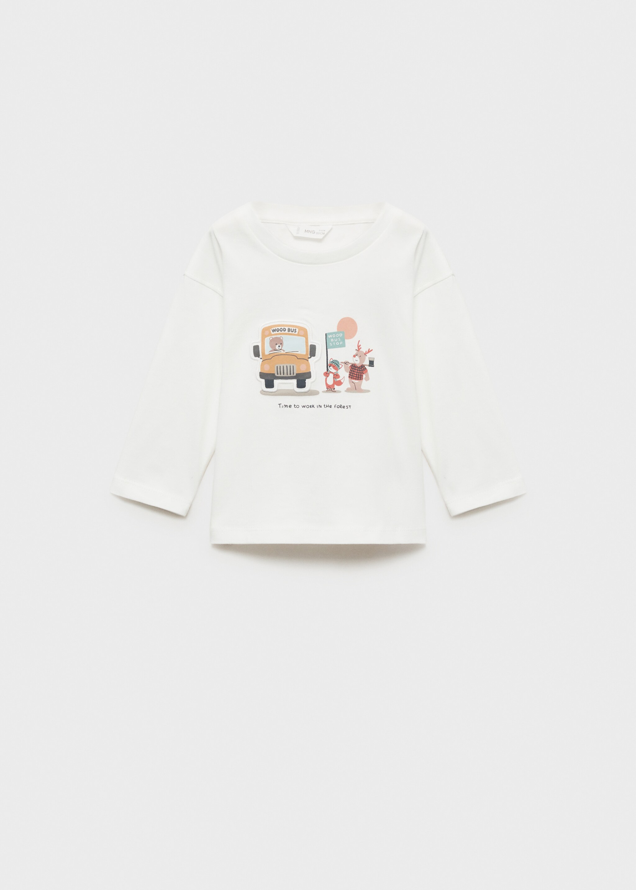 Printed cotton-blend t-shirt - Article without model