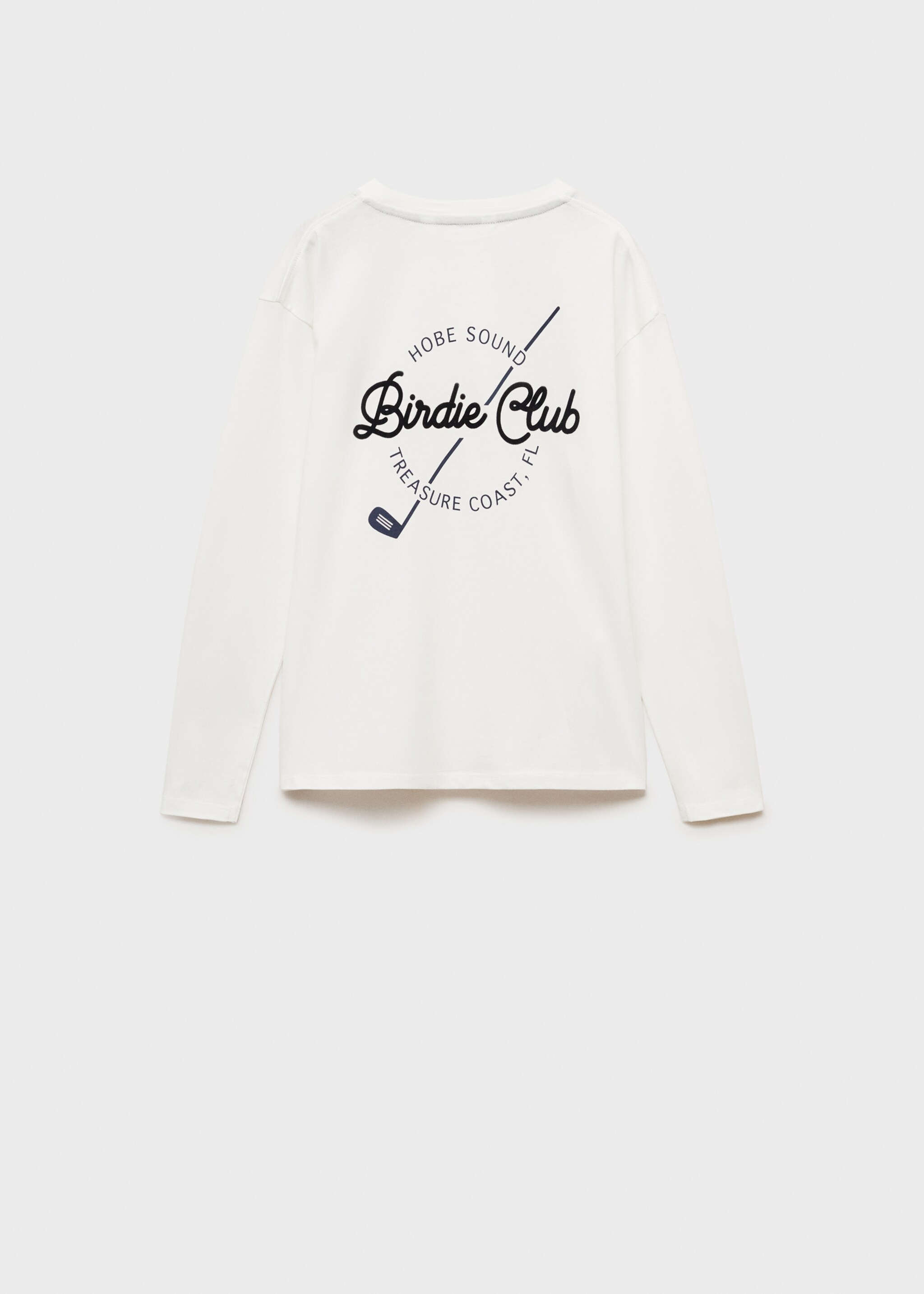 Printed cotton-blend T-shirt - Reverse of the article