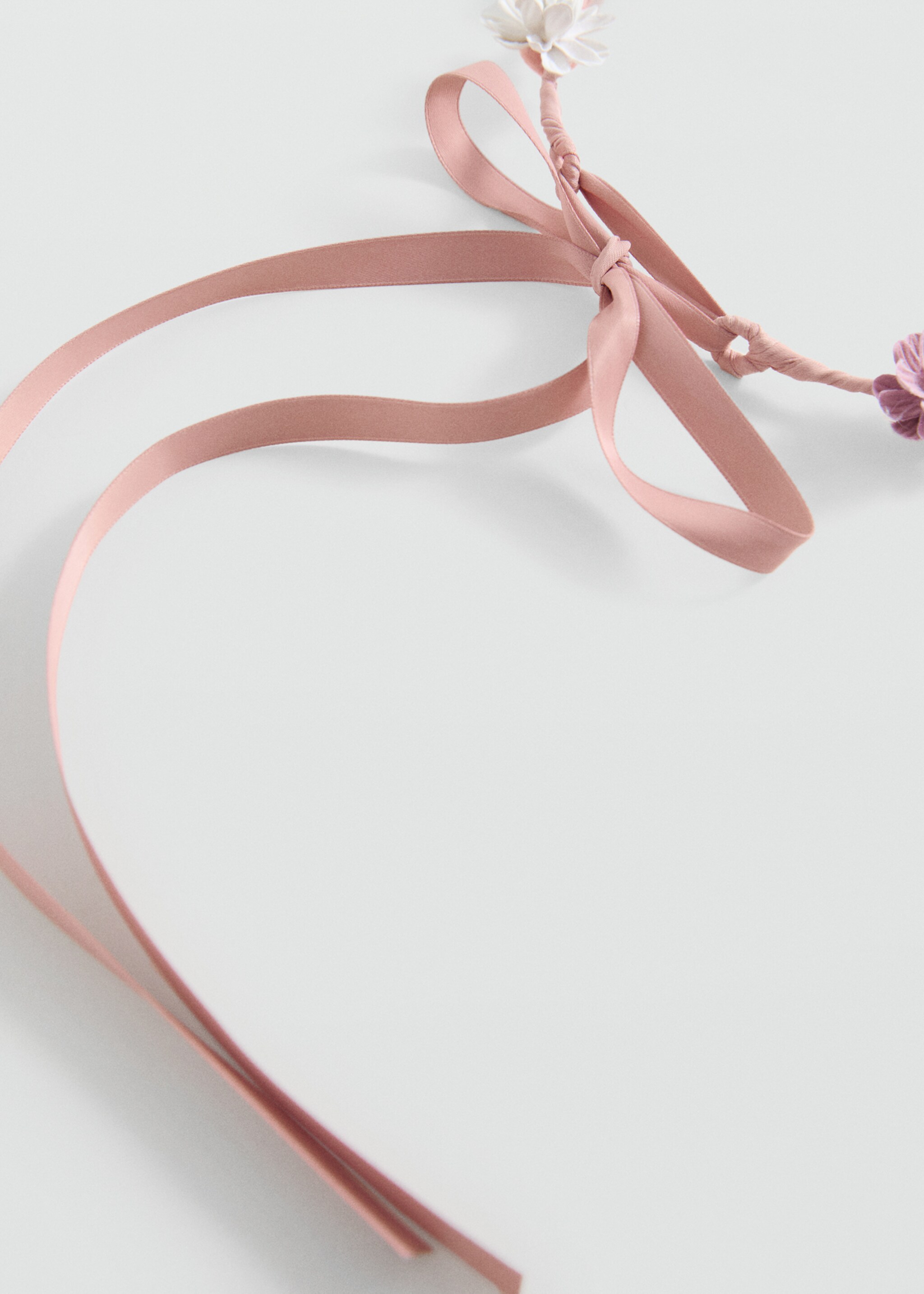 Tie closure flower hairband - Medium plane