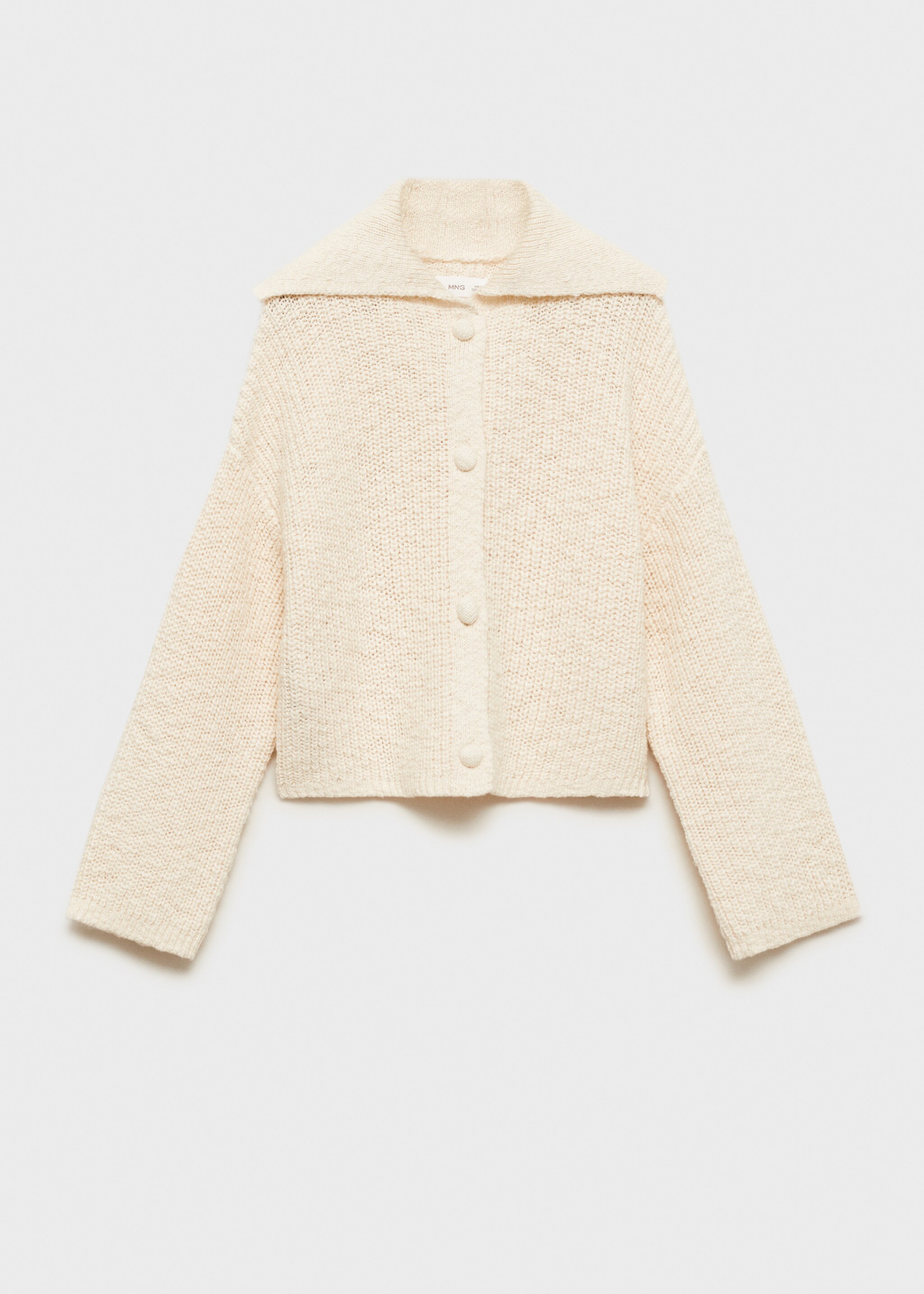 Strikket cardigan med knapper - Artikkel uten modell