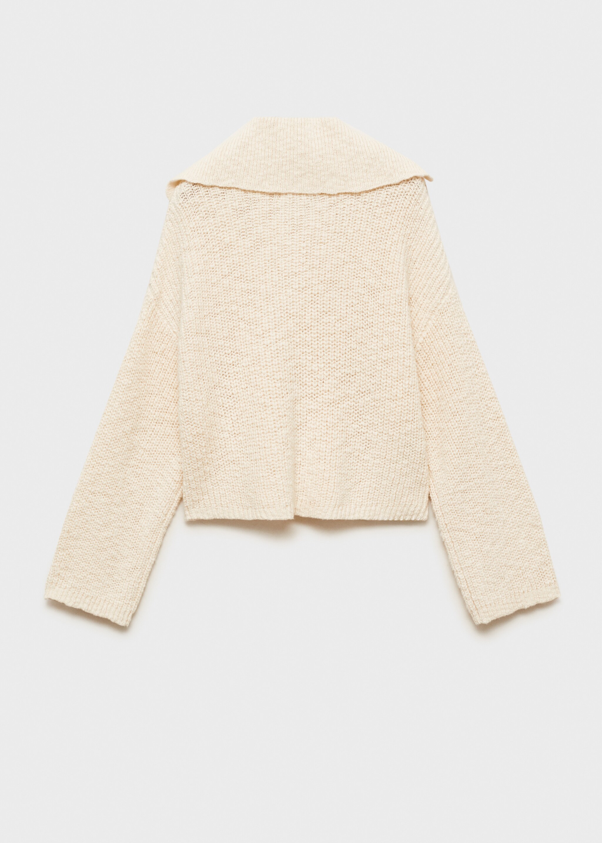 Strikket cardigan med knapper - Baksiden av artikkelen