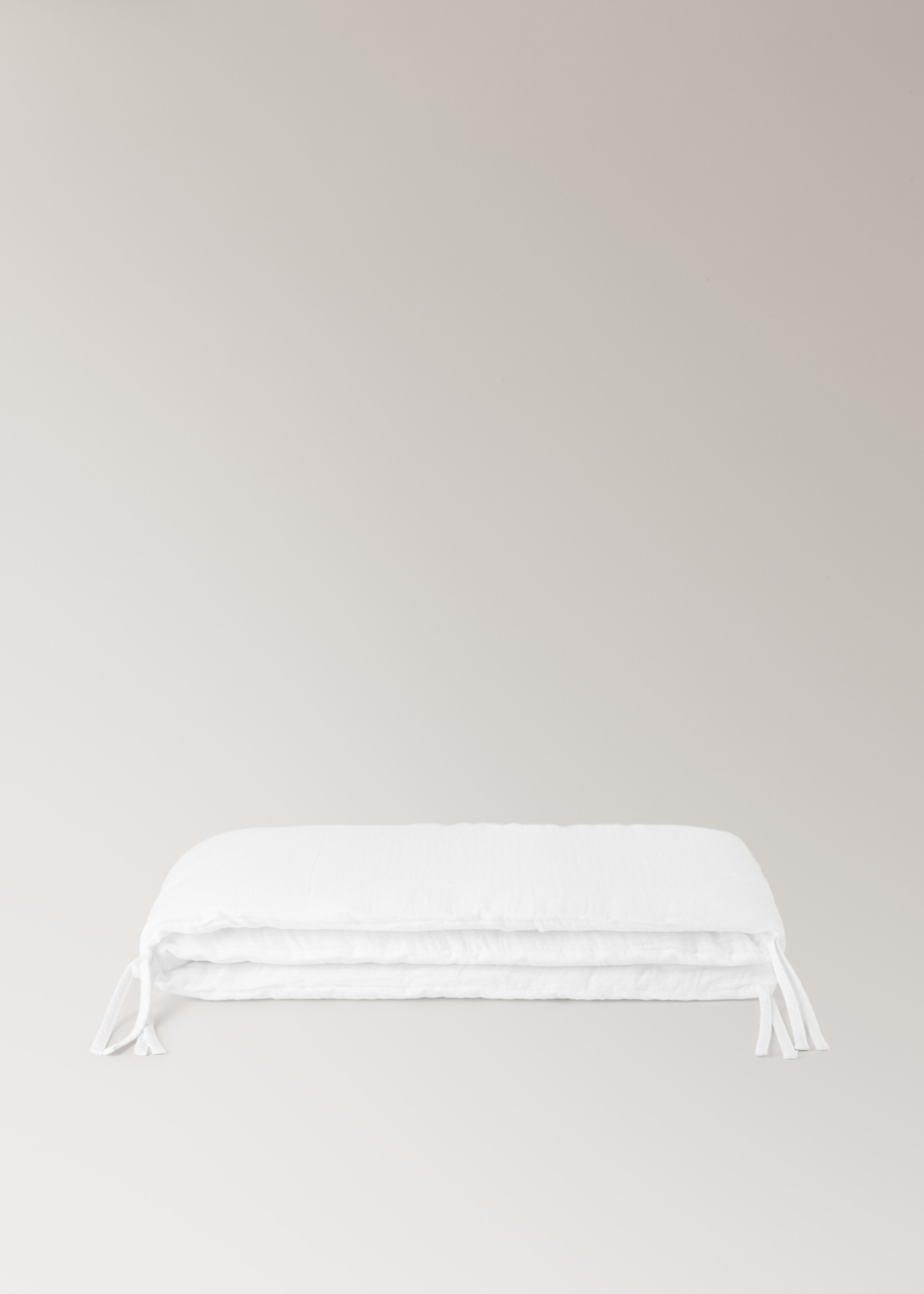 Children’s cotton gauze cot protector - Article without model, Ecru. Ref: 87043655-00.
