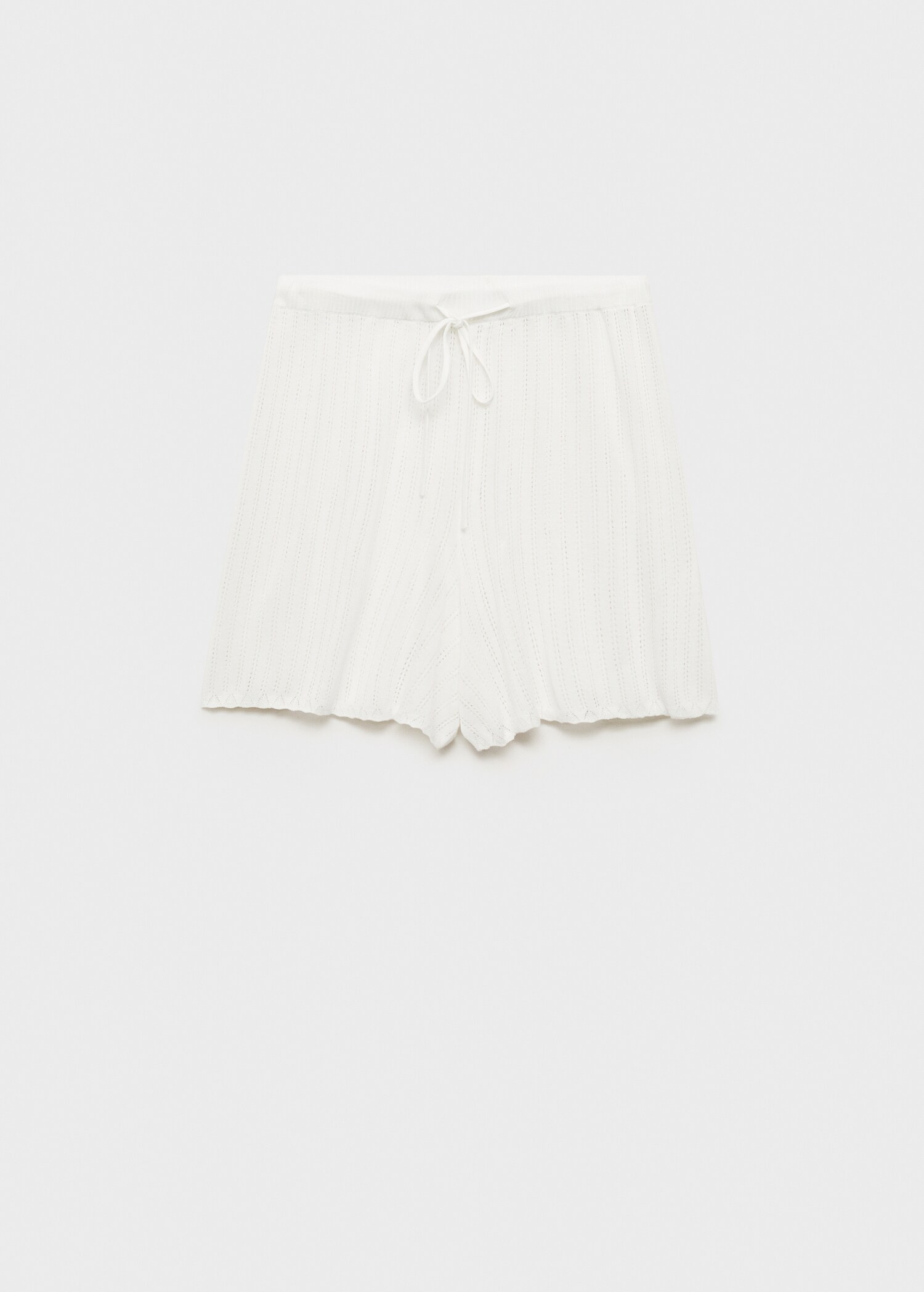 Korte pyjamabroek met ajourdetail - Artikel zonder model