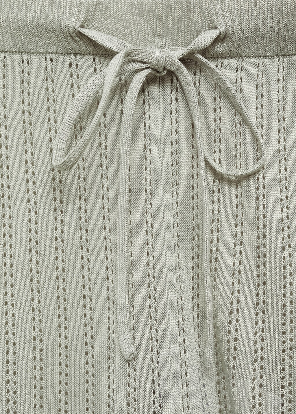 Pajama shorts with pointelle detail