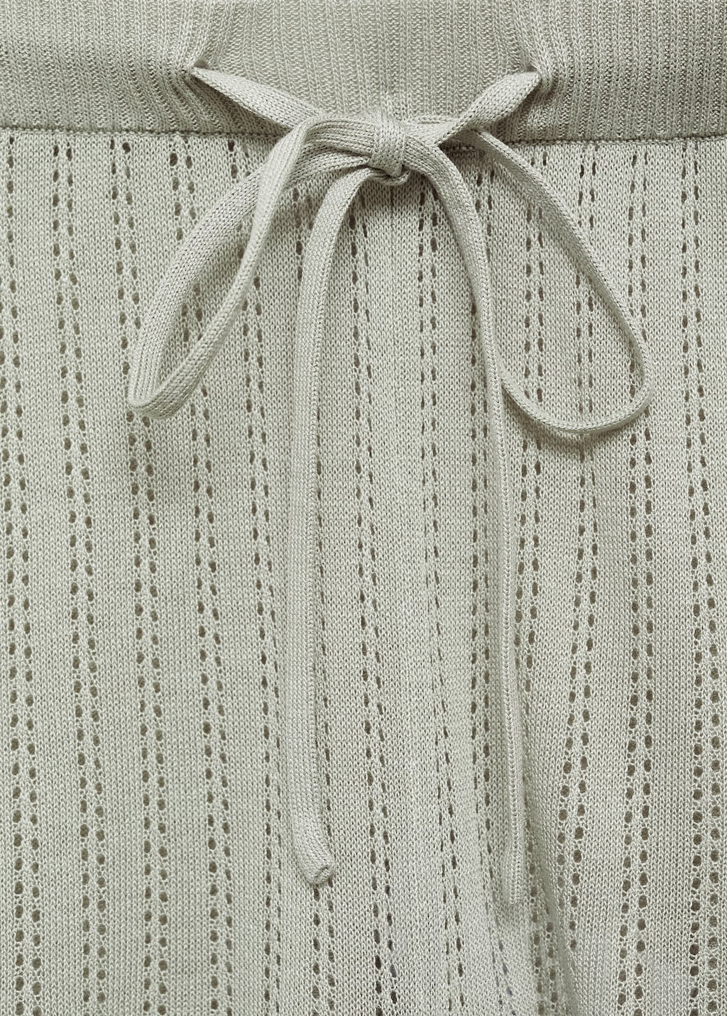 Pajama shorts with pointelle detail