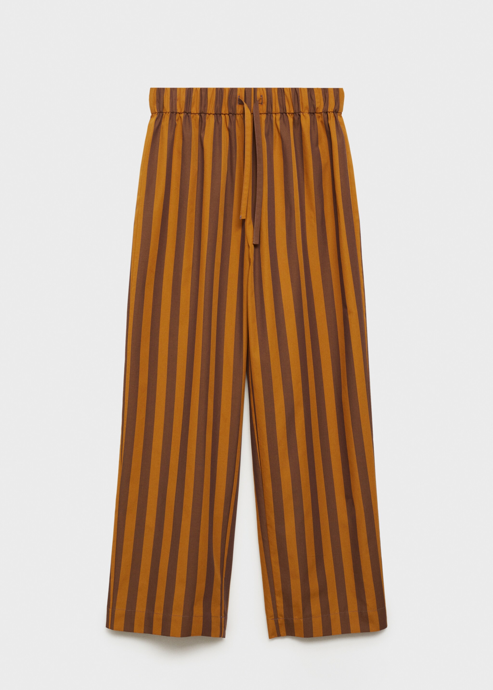 Woven two-tone striped trousers - Article without model