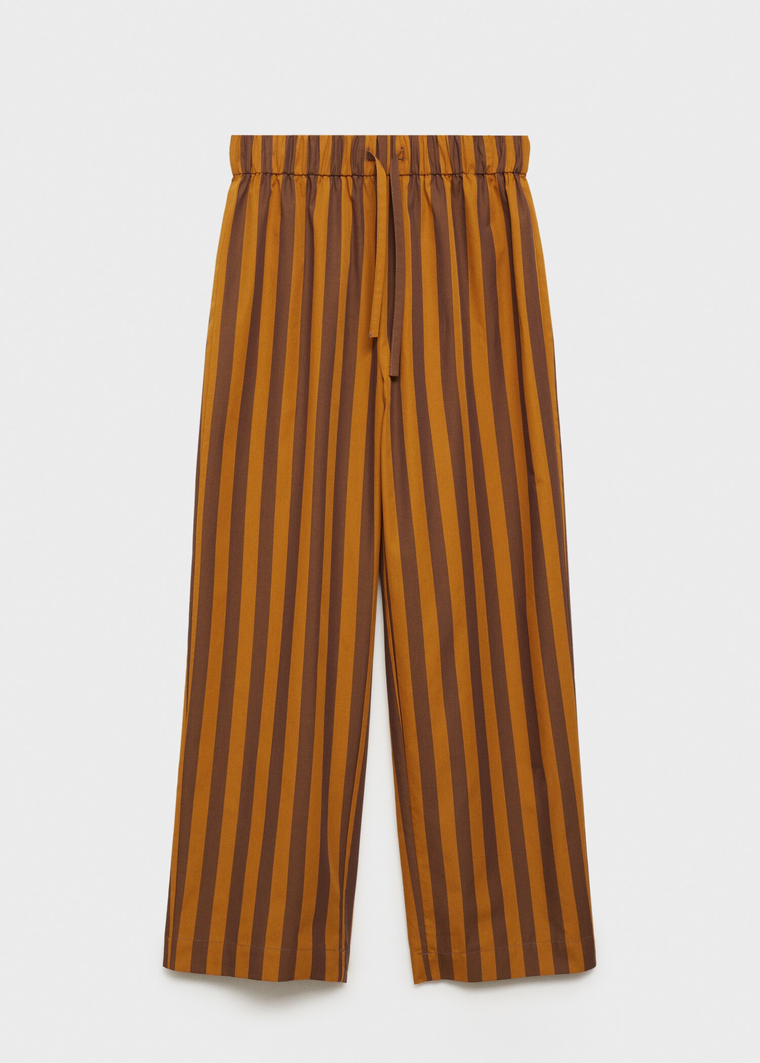Woven two-tone striped pants - Article without model