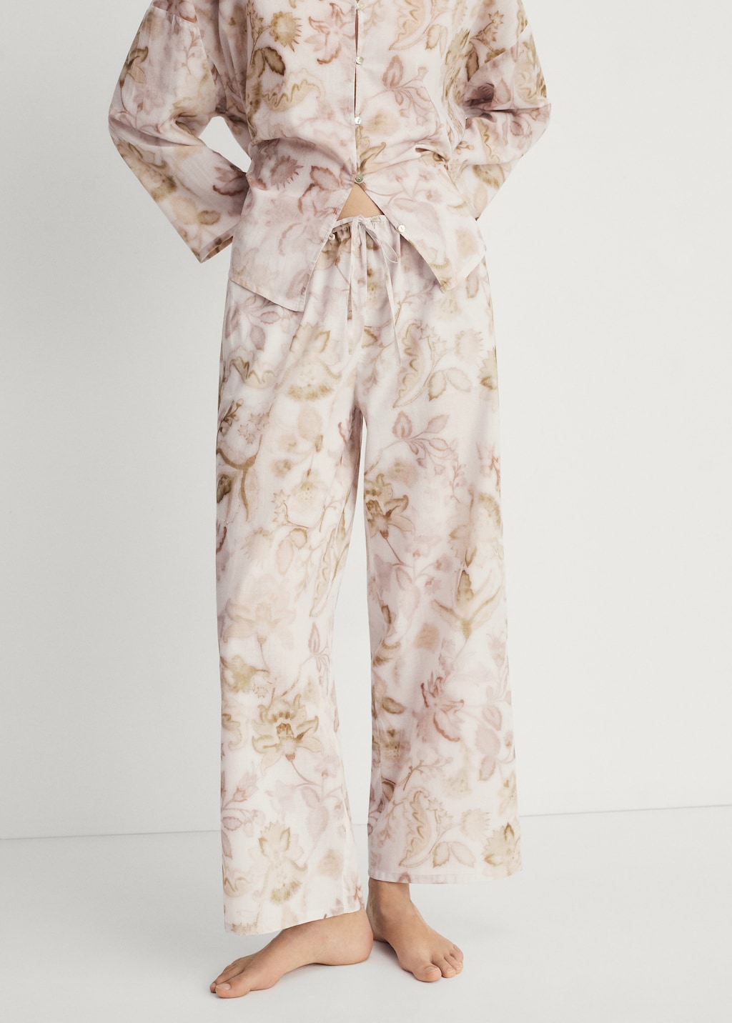 パンツ BOUQUET PAJAMA PANTS Buewutiry Bouquet Rose Flowers Mens Pajama Pants, Cute Sleep