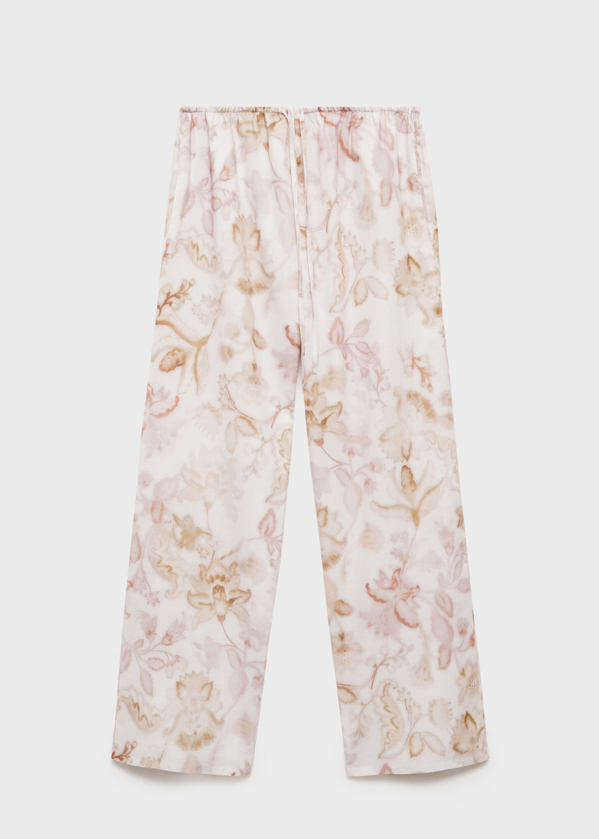 Pyjama trousers with floral detail - Article without model