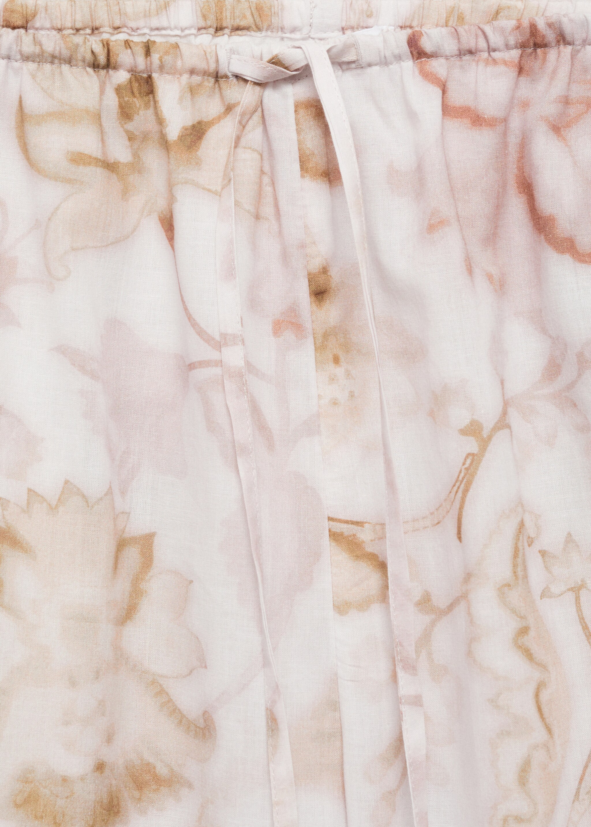 Pyjama trousers with floral detail - Details of the article 8