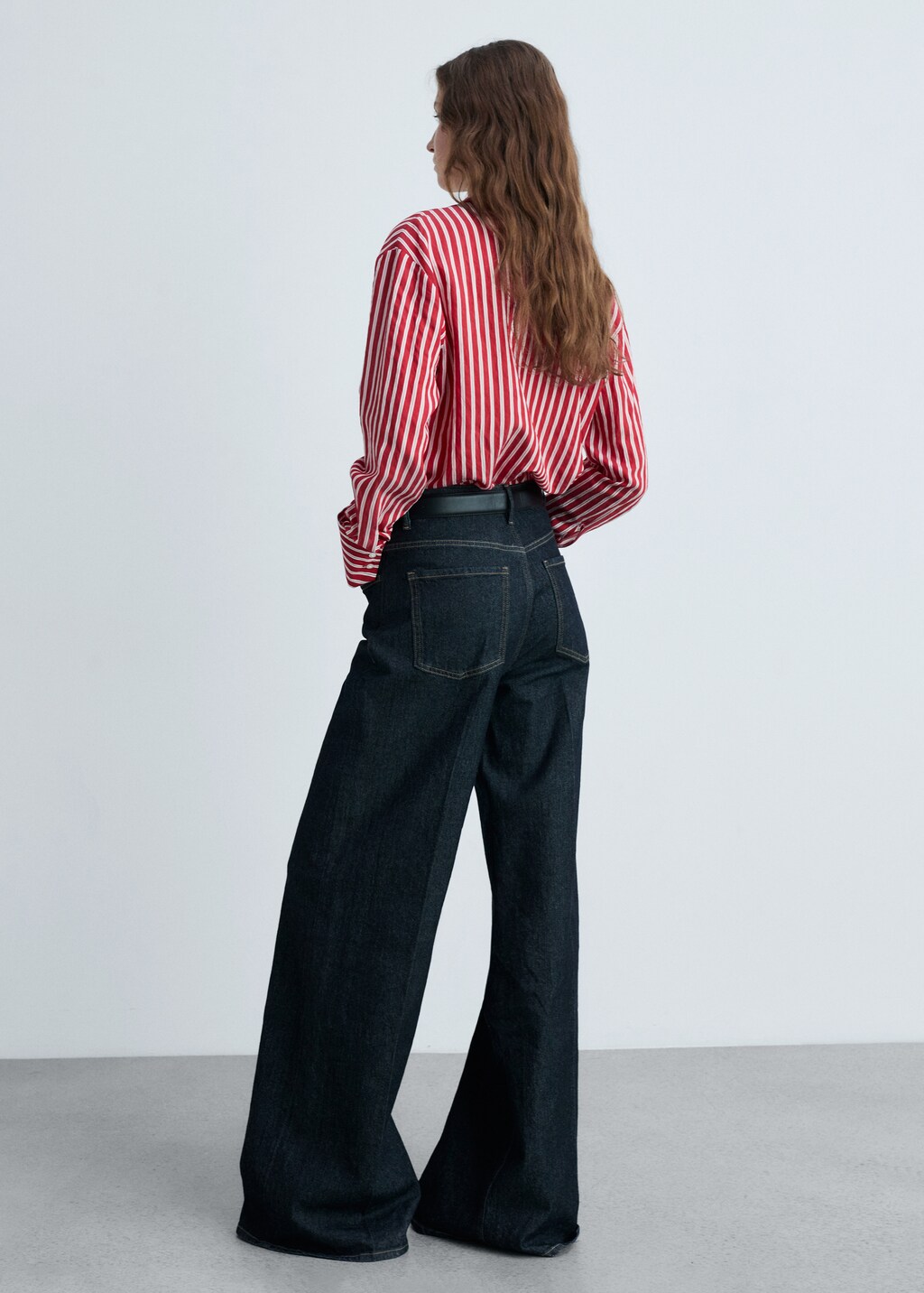 Striped straight shirt - Women | MANGO China