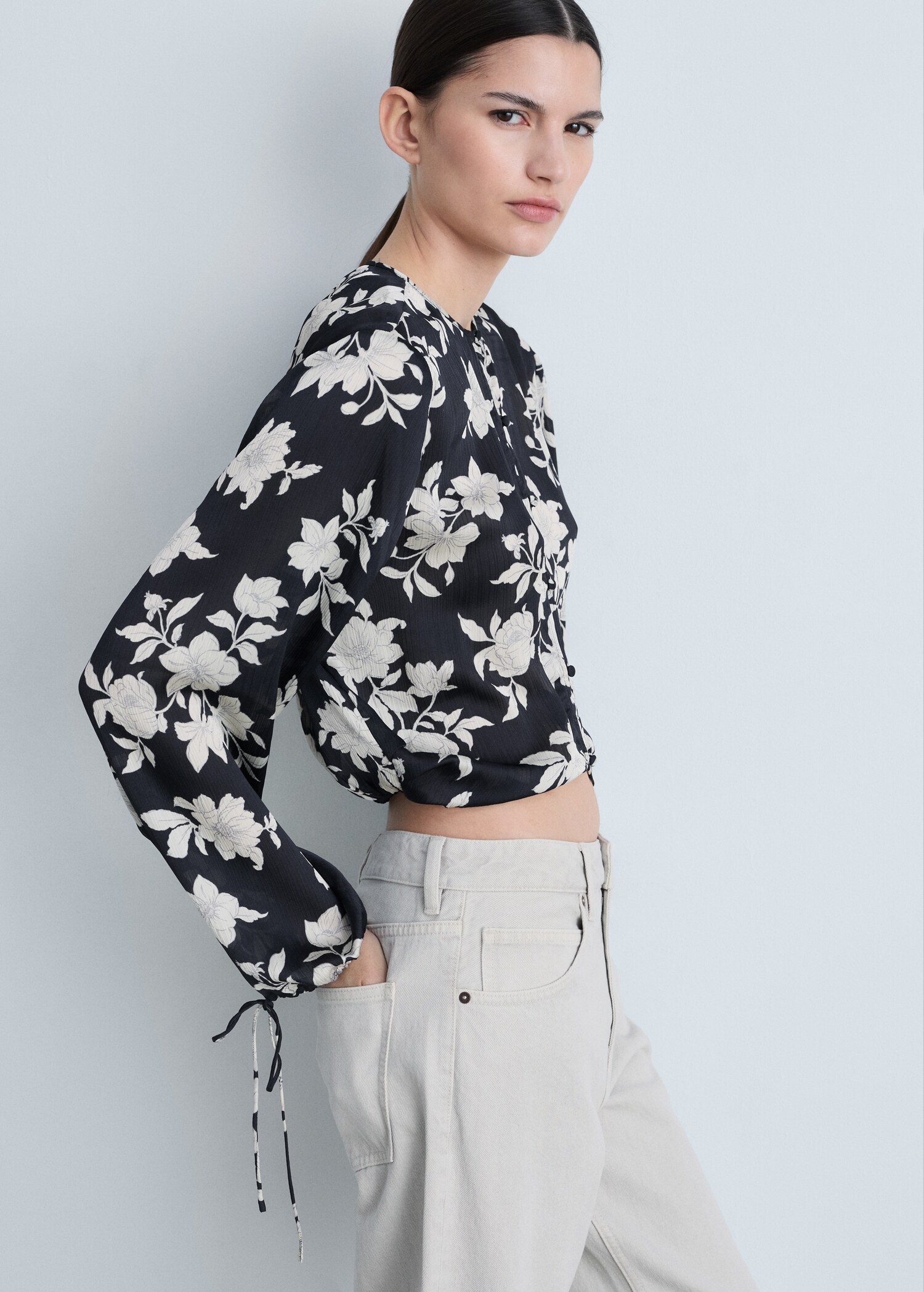 Blouse en imprimé floral - Plan moyen