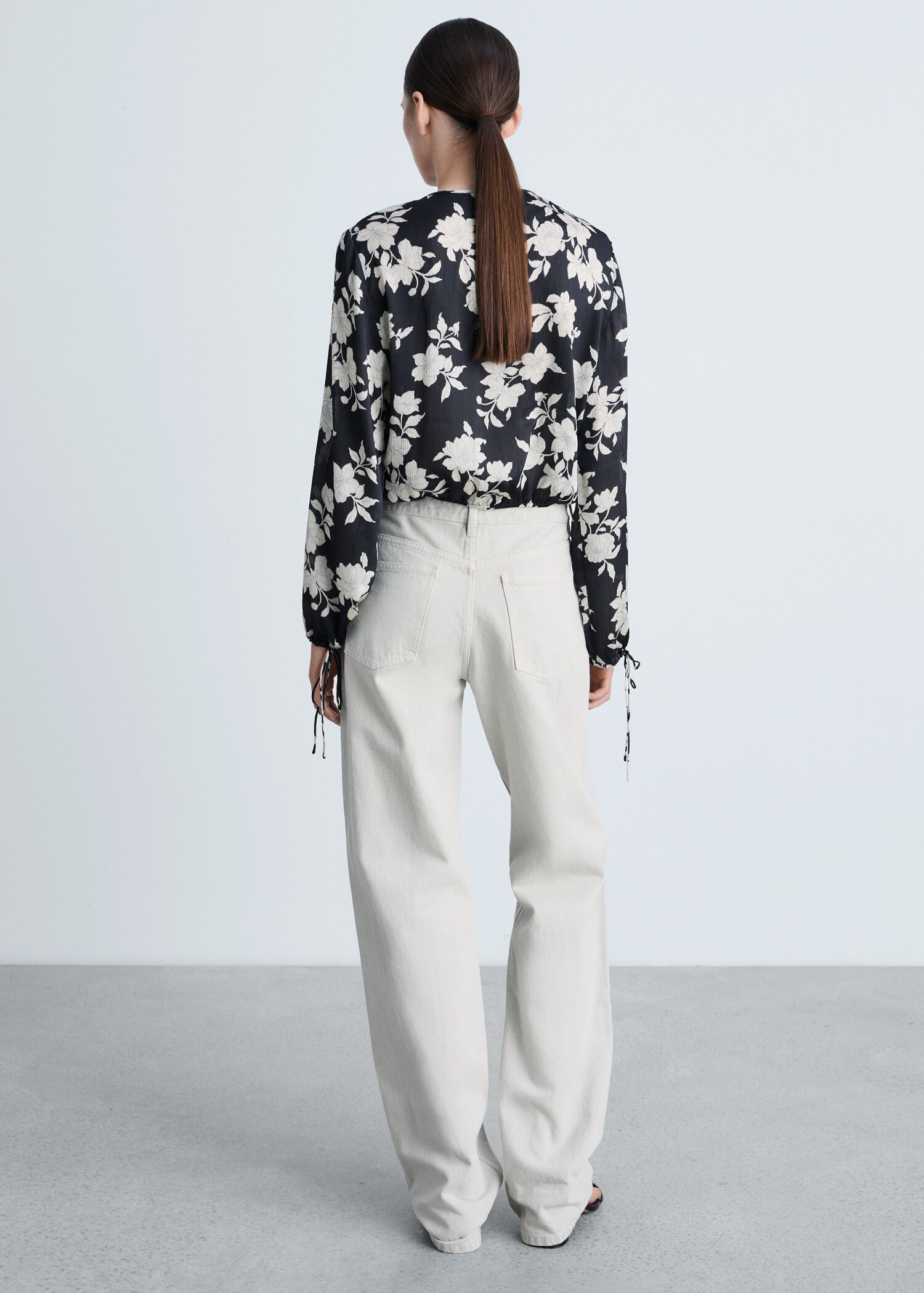 Blouse en imprimé floral - Verso de l’article
